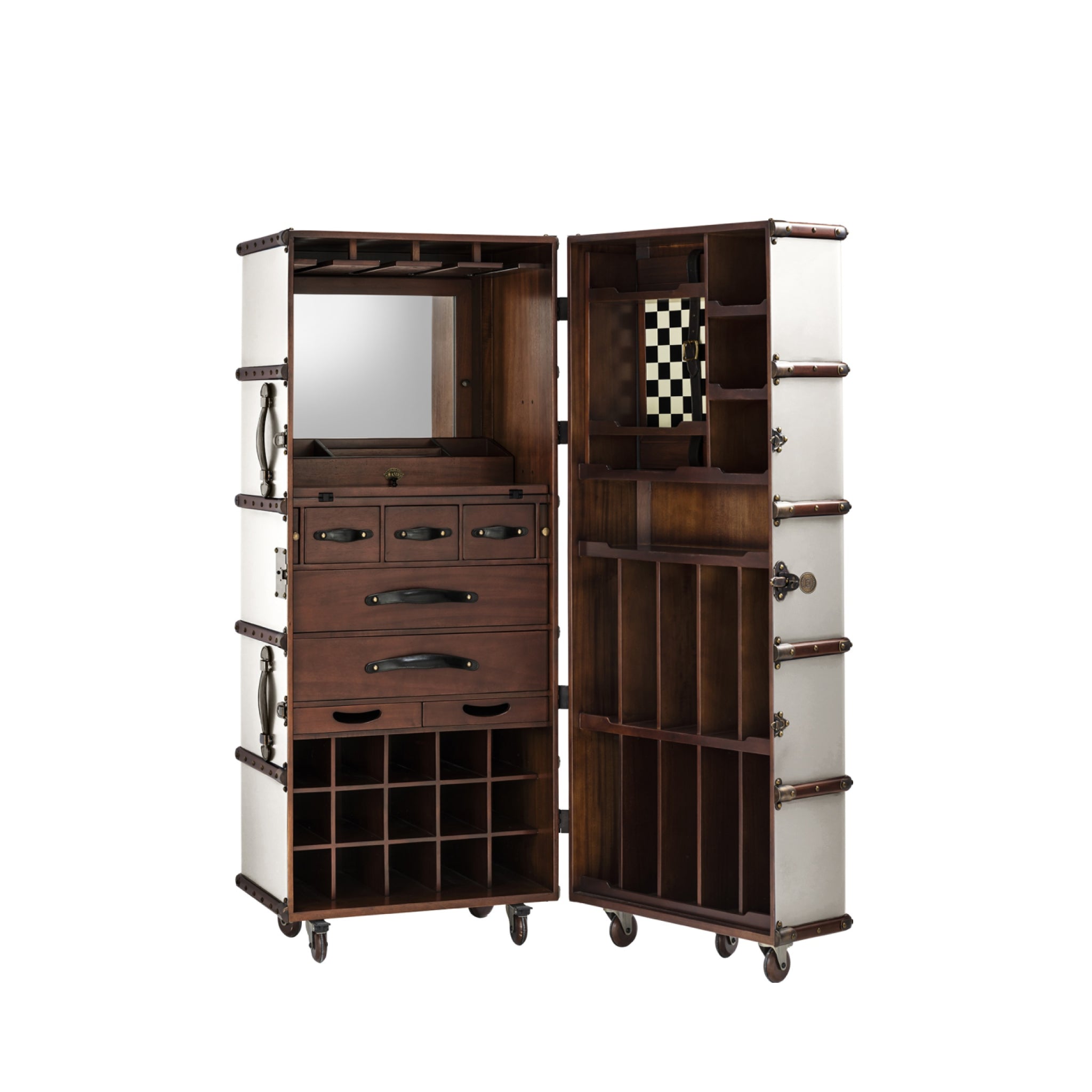 Authentic Models Stateroom Cabinet Case, Off White