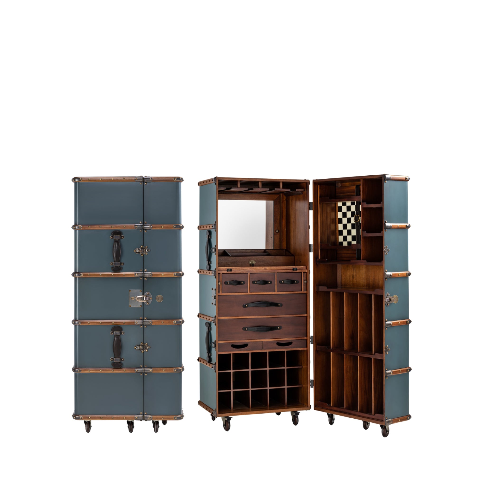 Authentic Models Stateroom Cabinet Case, Petrol