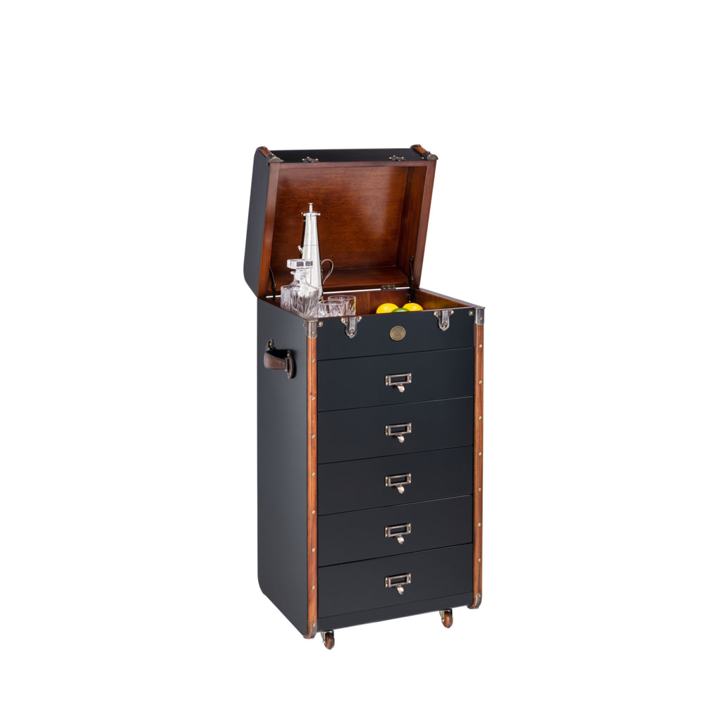 Authentic Models Stateroom Drawers Black, Large