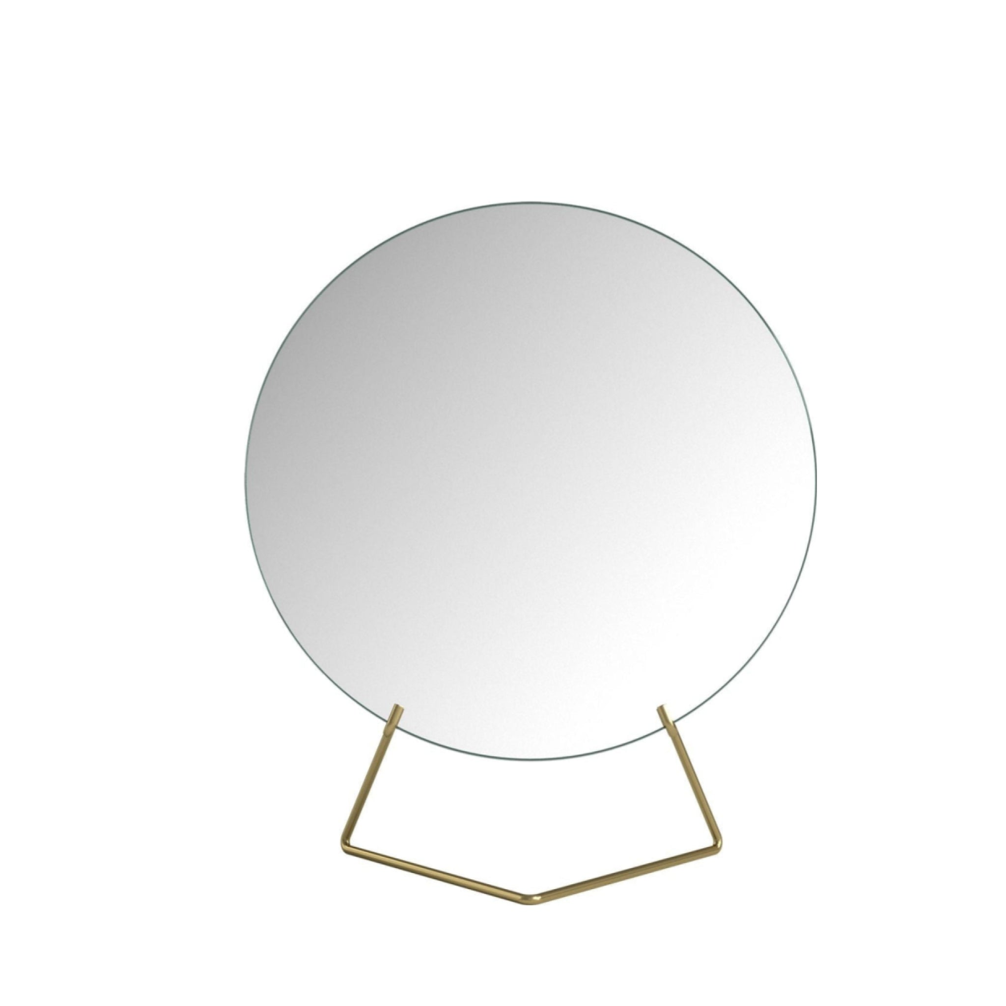 Elegant Moebe Standing Mirror Ø20 cm in Brass - Minimalist Design Decor