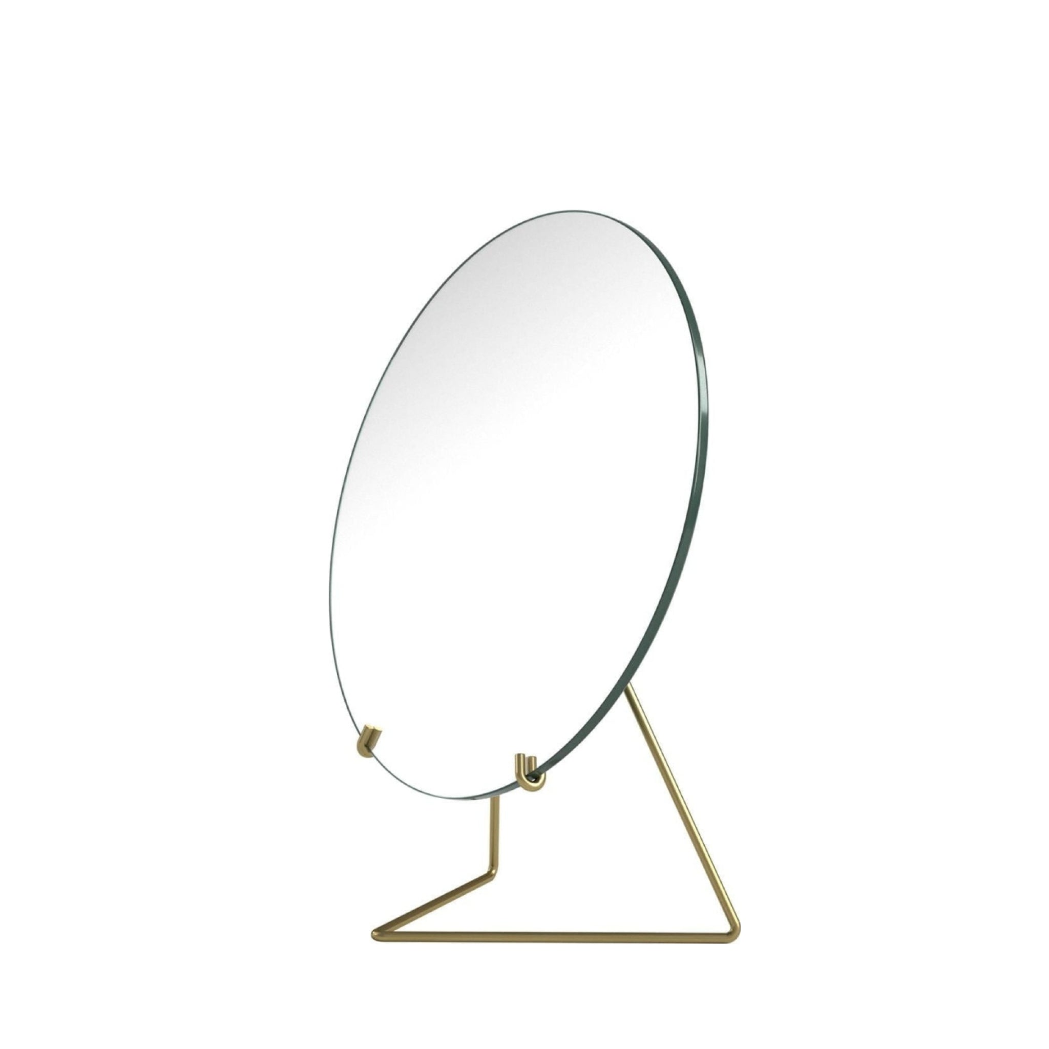 Elegant Moebe Standing Mirror Ø20 cm in Brass - Minimalist Design Decor