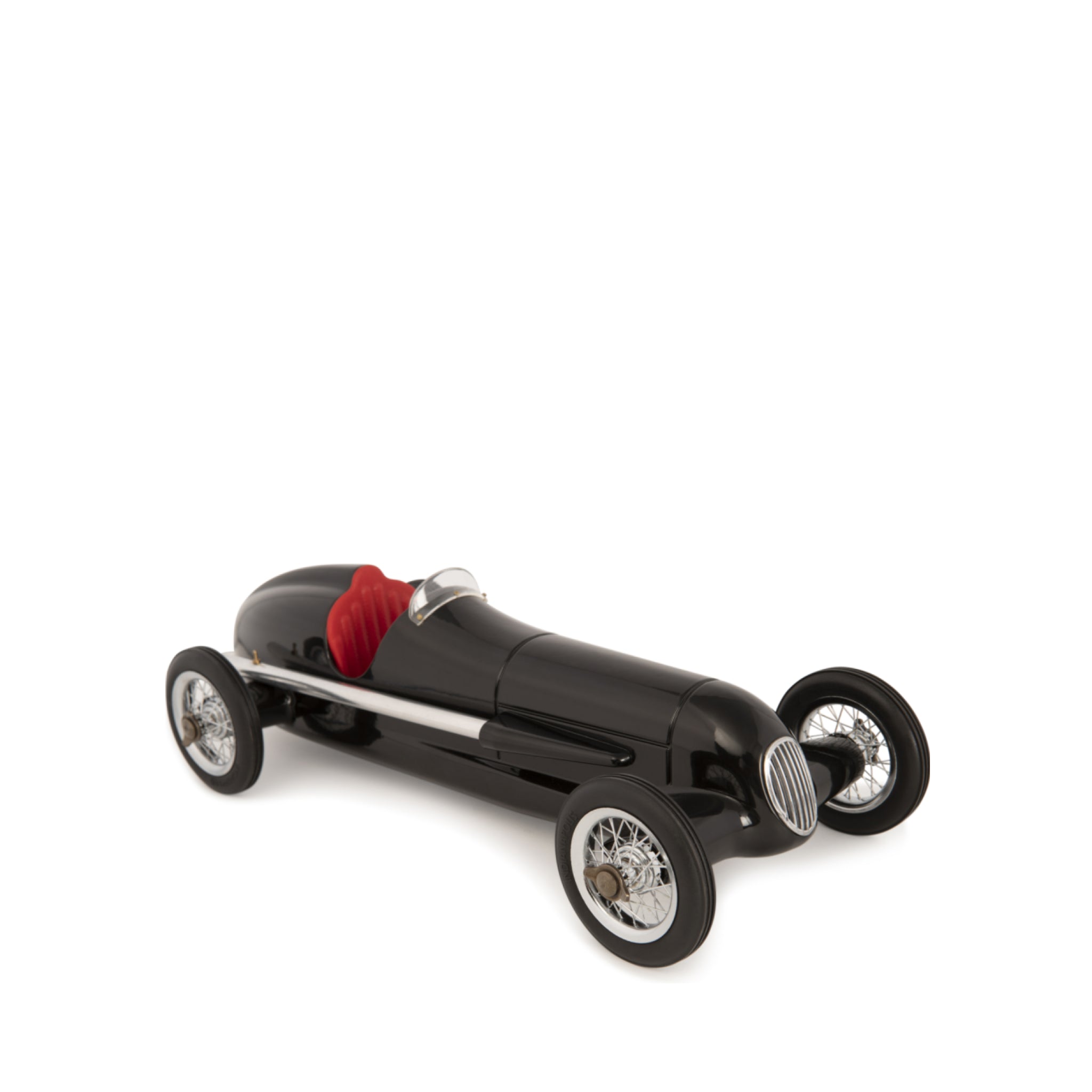 Authentic Models Silver Arrow Racing Car Model Black, Red Seat