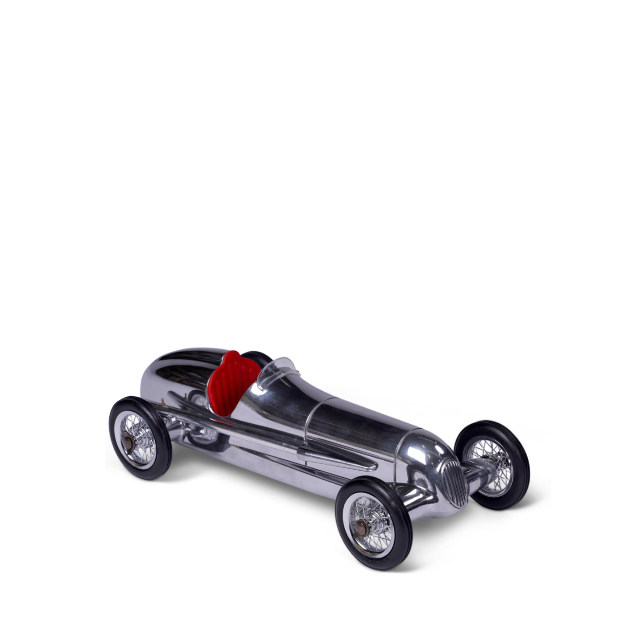 Authentic Models Silver Arrow Racing Car Model, Red Seat