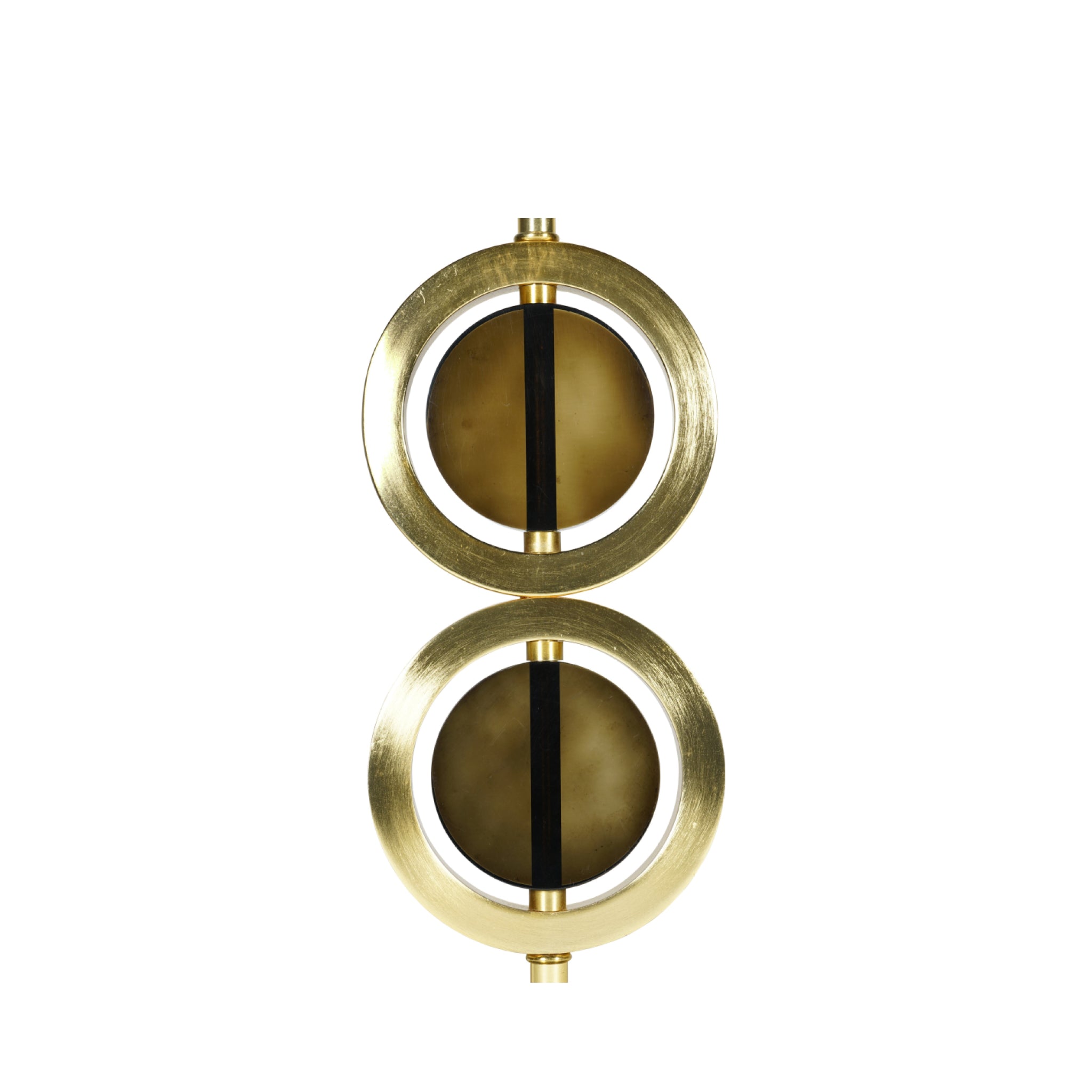 Authentic Models Art Deco Circle Lamp Circular Double, Gold