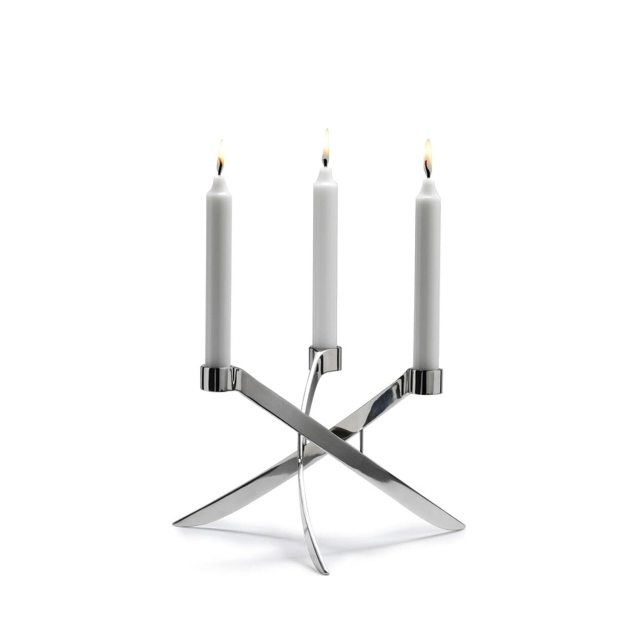 Uyuni Lighting Lightarch Candle Holder 1'arm Mini Taper ø 18 Cm, Chrome