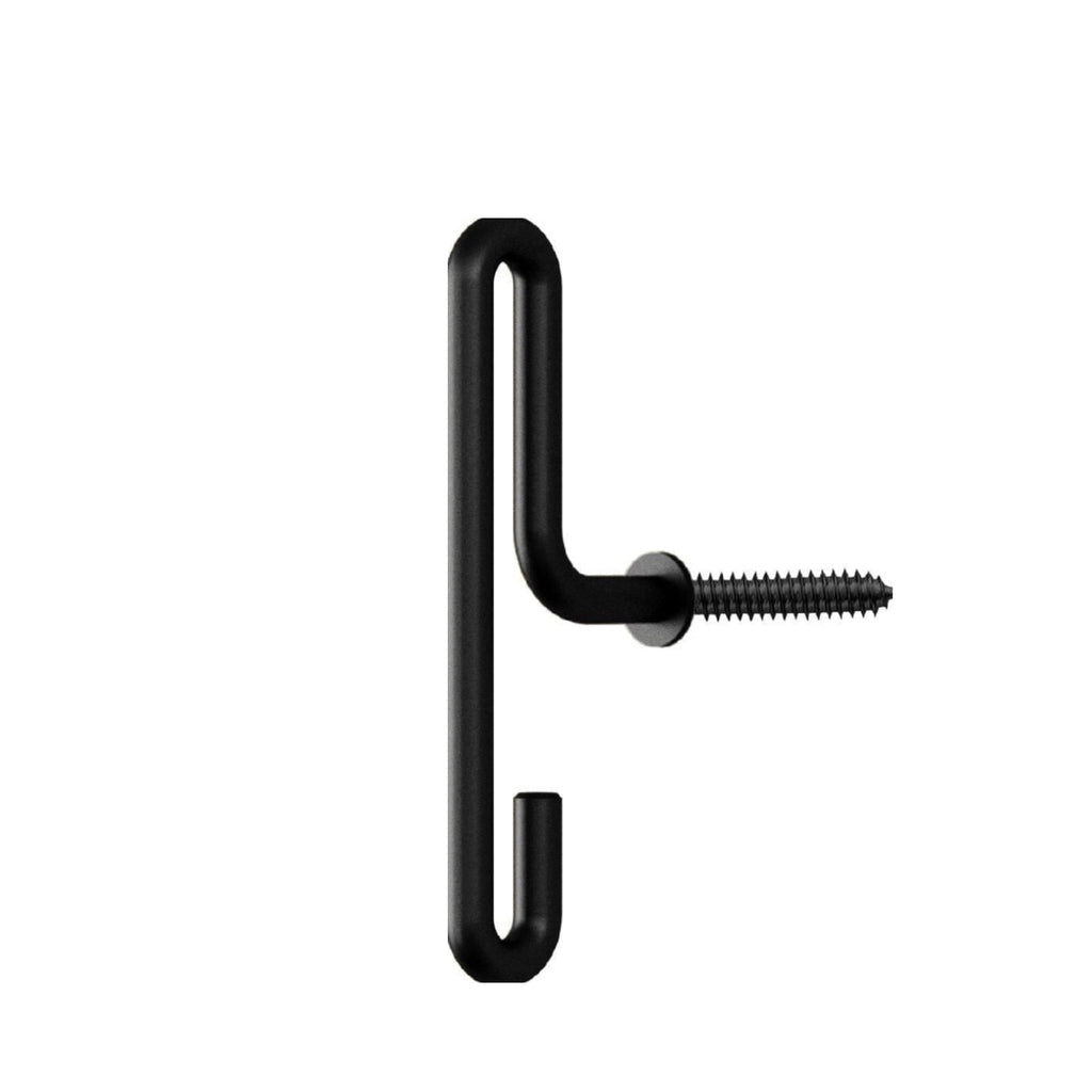 Moebe Wall Hook Set: Stylish Black Steel Hooks for Versatile Hanging