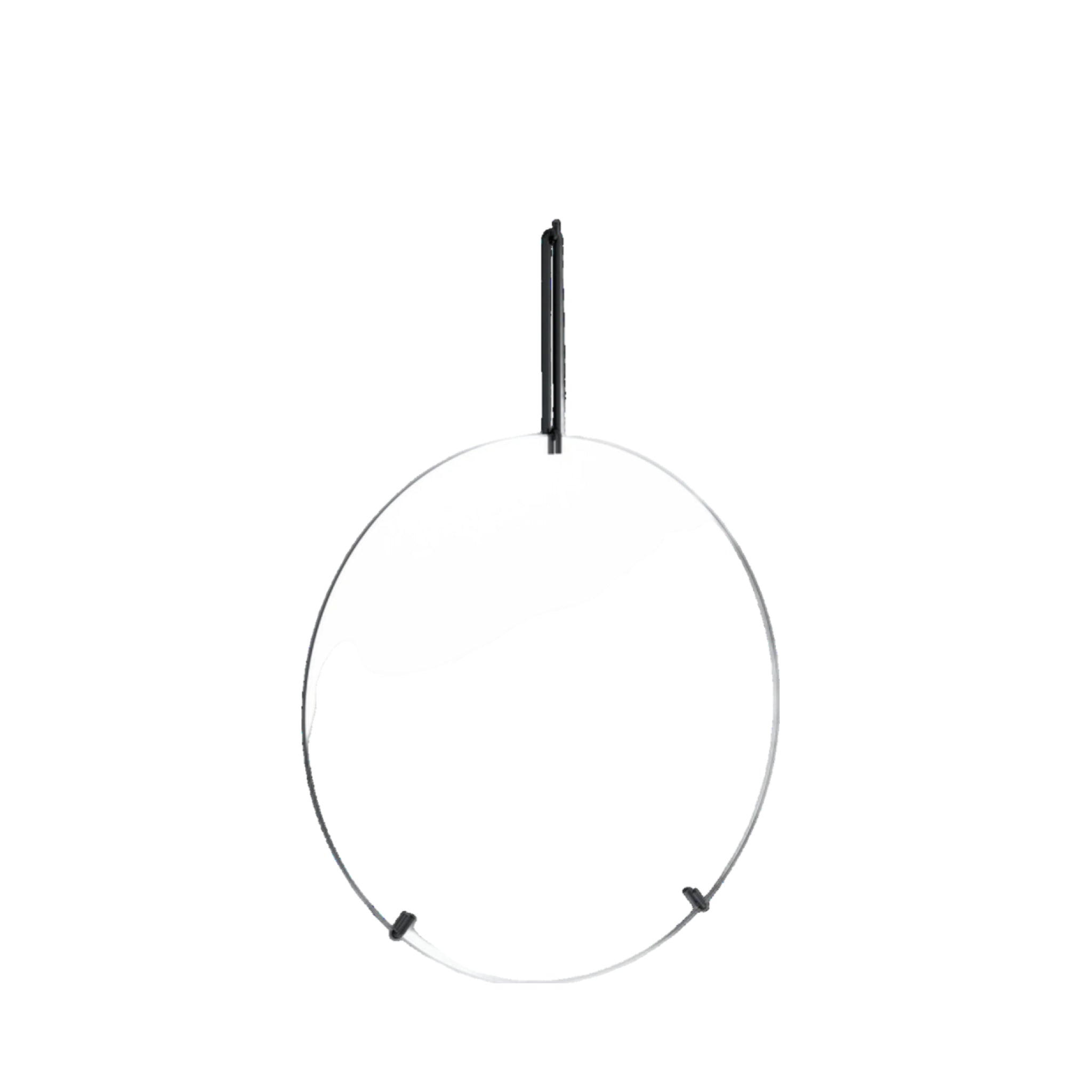 Moebe Black Wall Mirror Ø50 cm - Sleek Design with Steel Frame