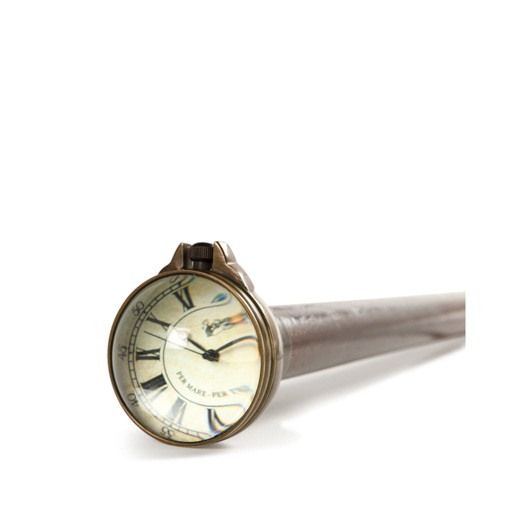 Authentic Models Walking Stick With Clock