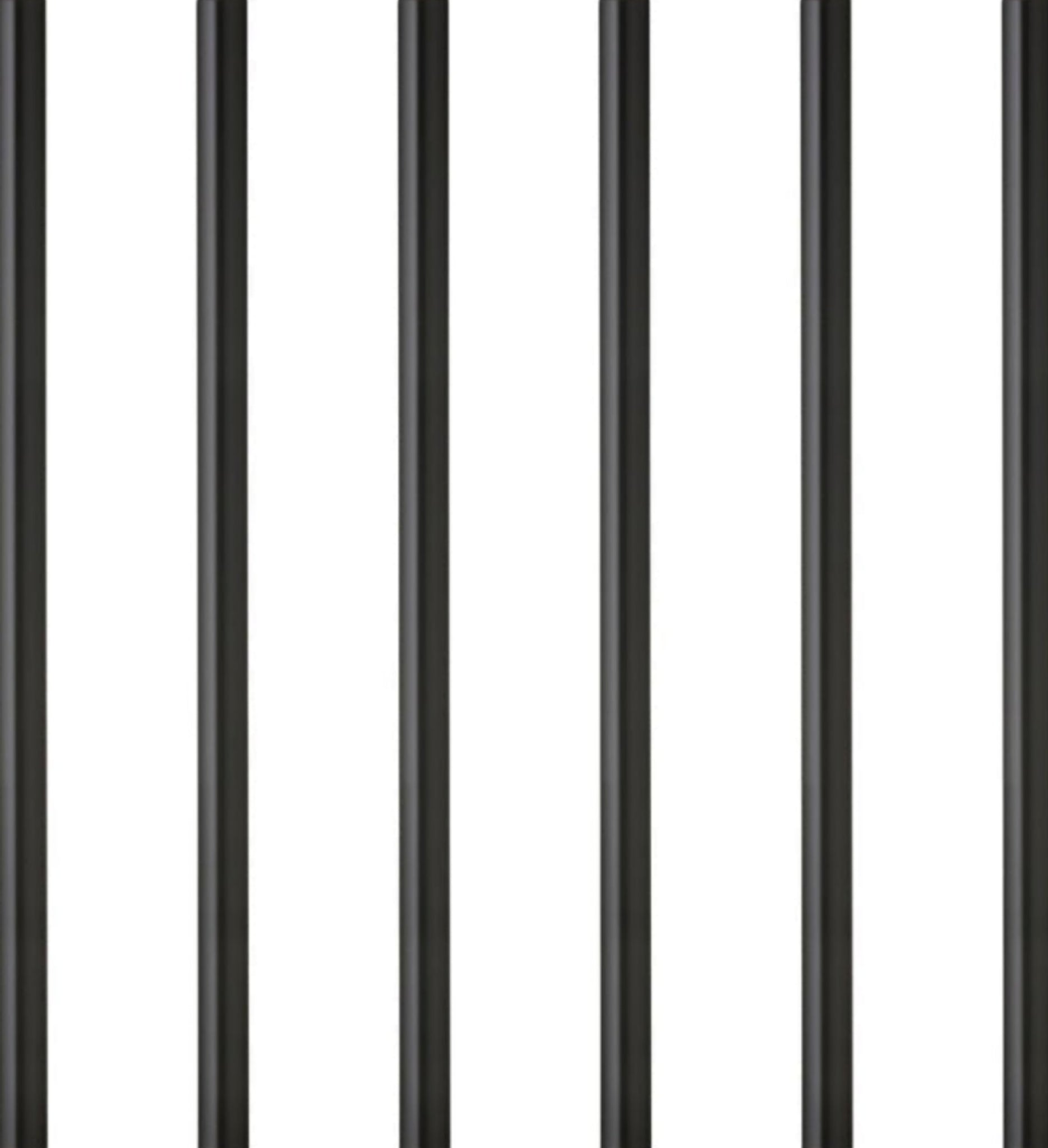 Lyngby Glas straw 6 pcs. black, 6 pcs.