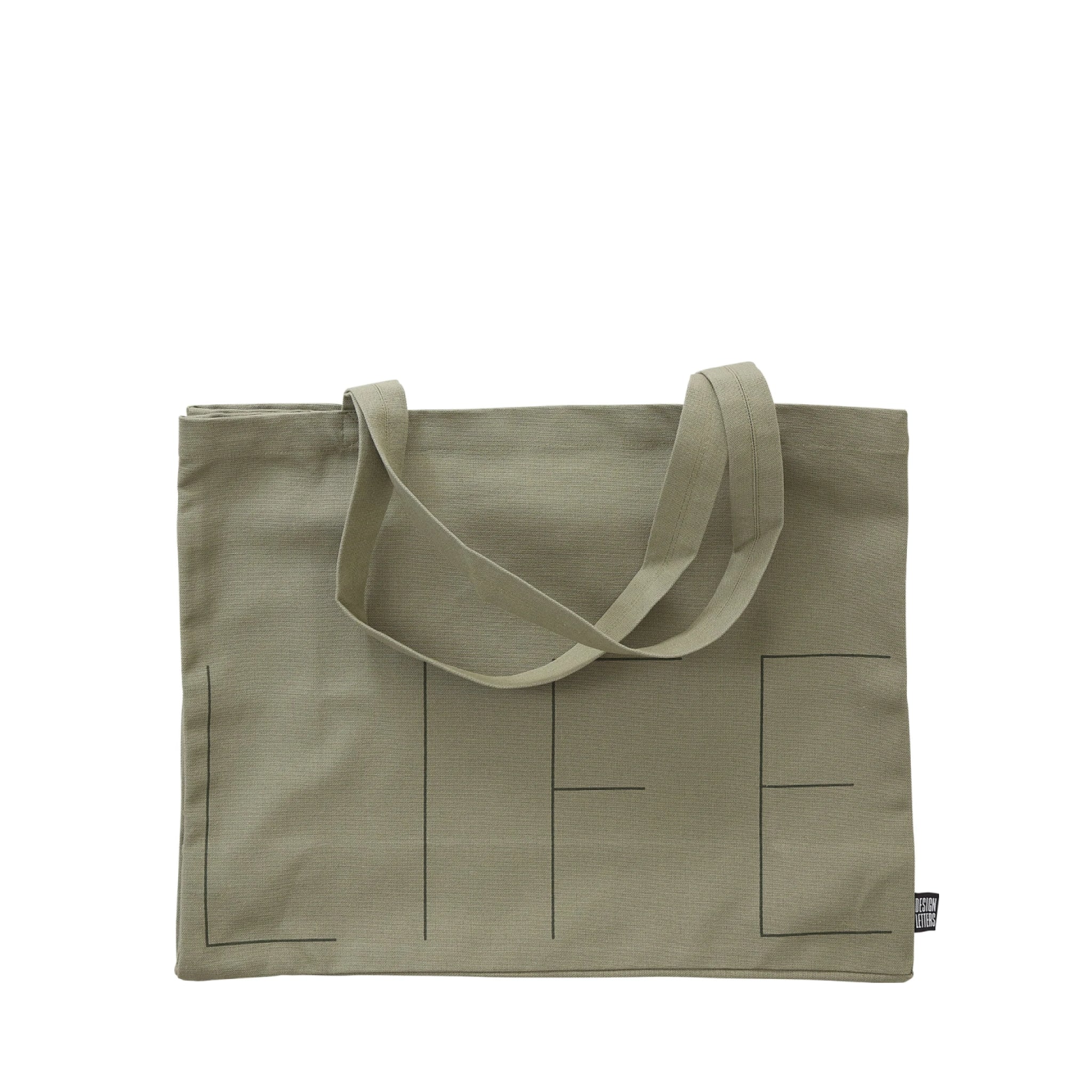 Design Letters Life Carrying Bag, Olive Green
