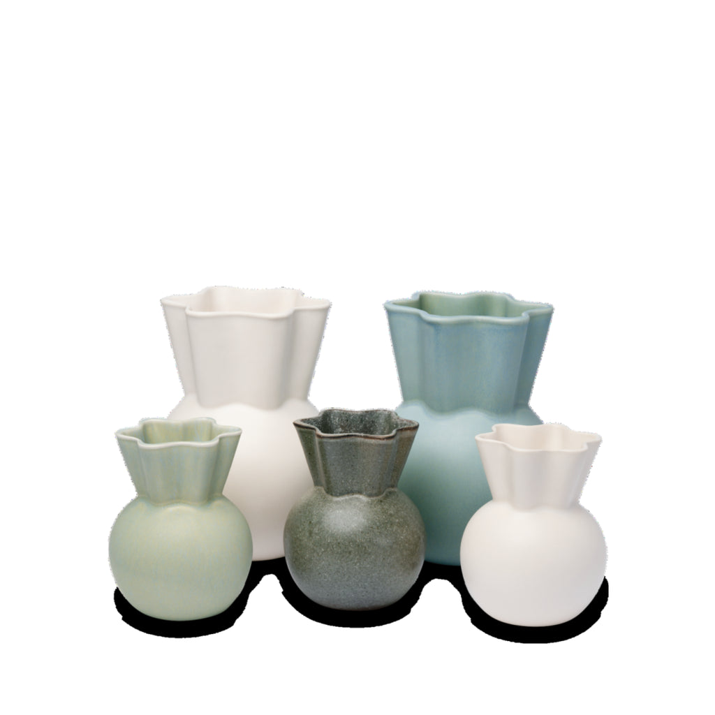 Spring Copenhagen Vase With Curved Top, 20cm