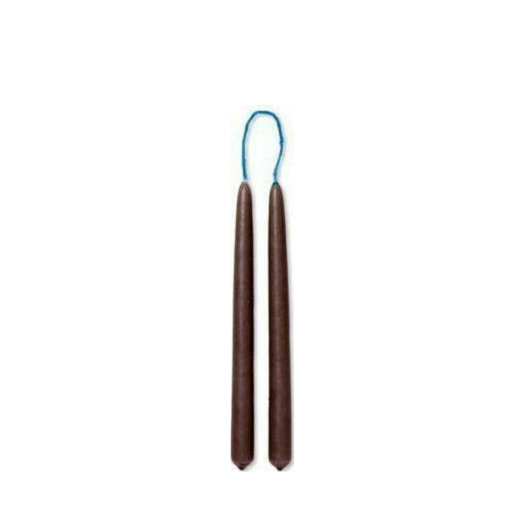 Ferm Living Dipped Candles Set Of 8 1,2x15 Cm, Brown