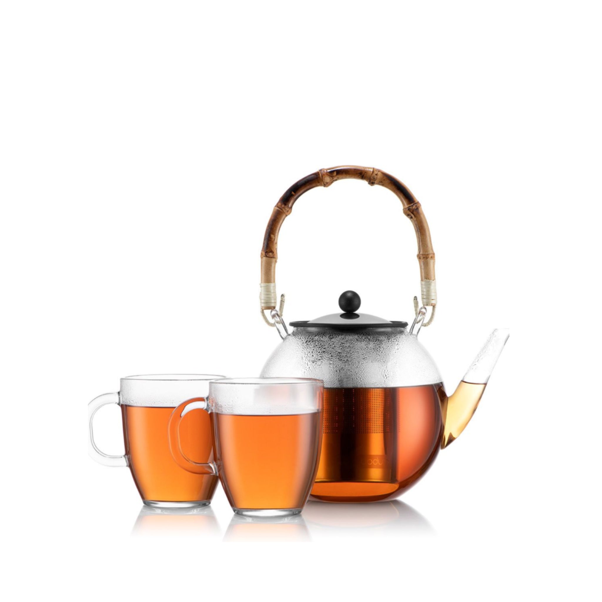 Bodum Assam Tea Maker with Filter and Handle Bamboo, 1 L