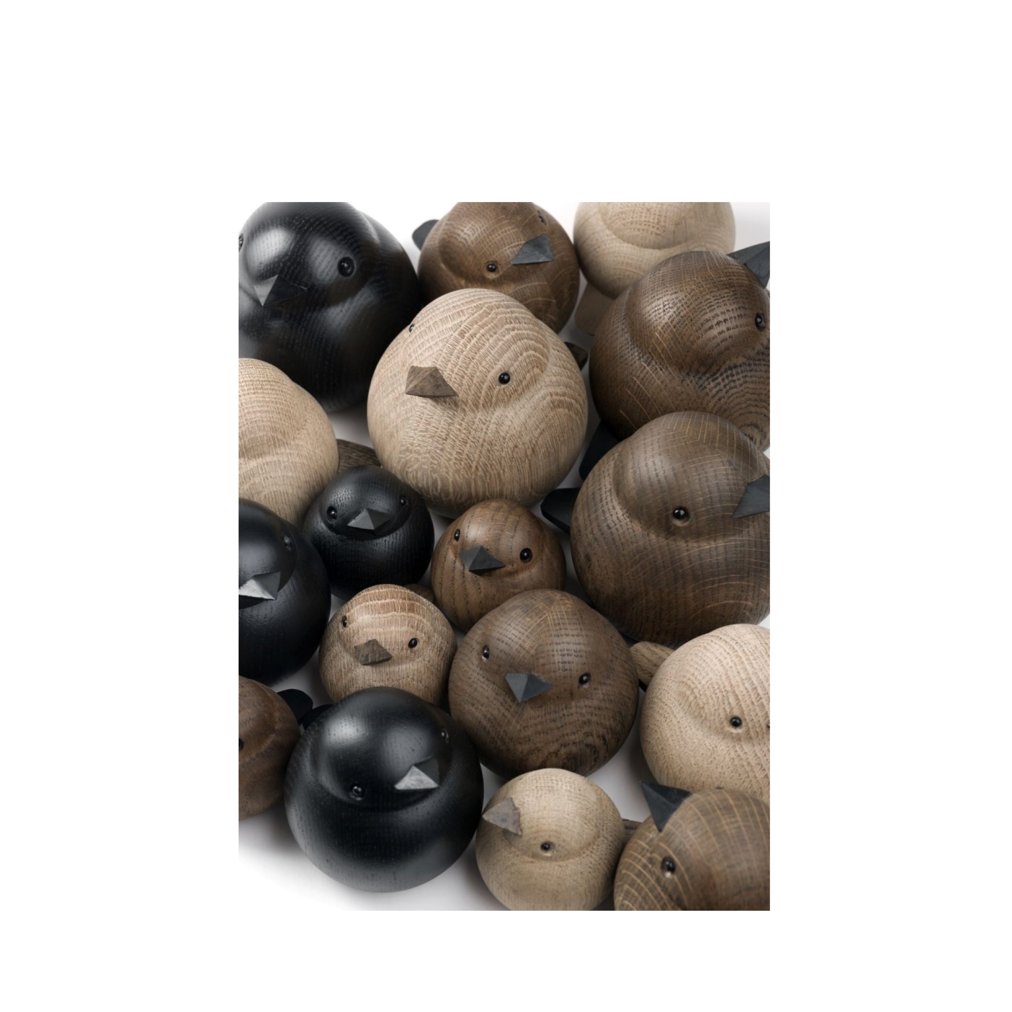 Novoform Design Mama Sparrow Decorative Figure, Dark Stained Oak