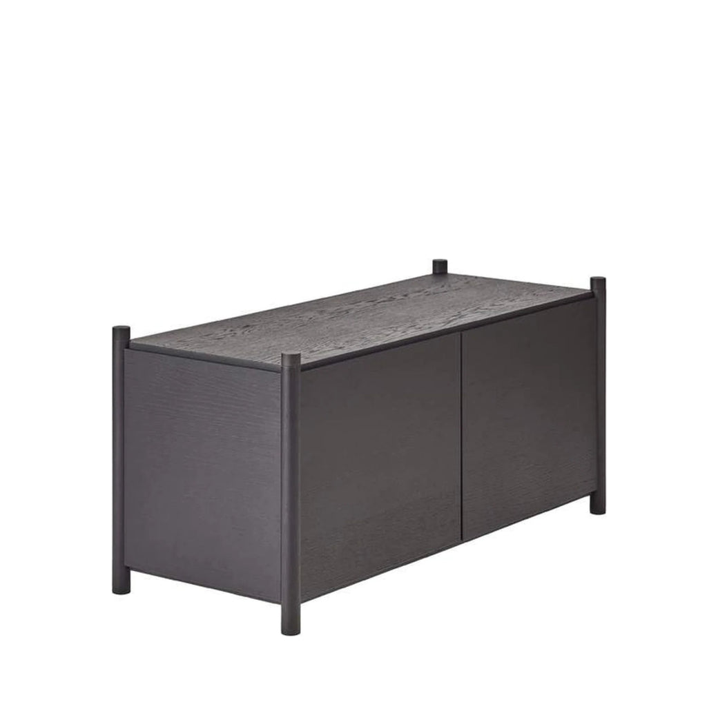 Gejst Sceene Bookcase G Black Oak — Modular Shelf System 45×93×39 cm