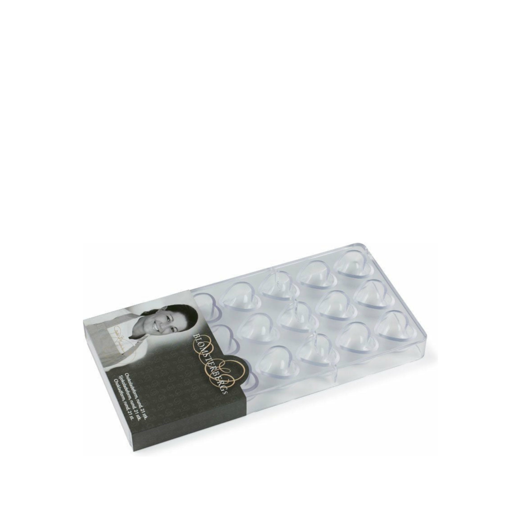 Blomsterbergs Schokoladenform Herz für 21 Stck.