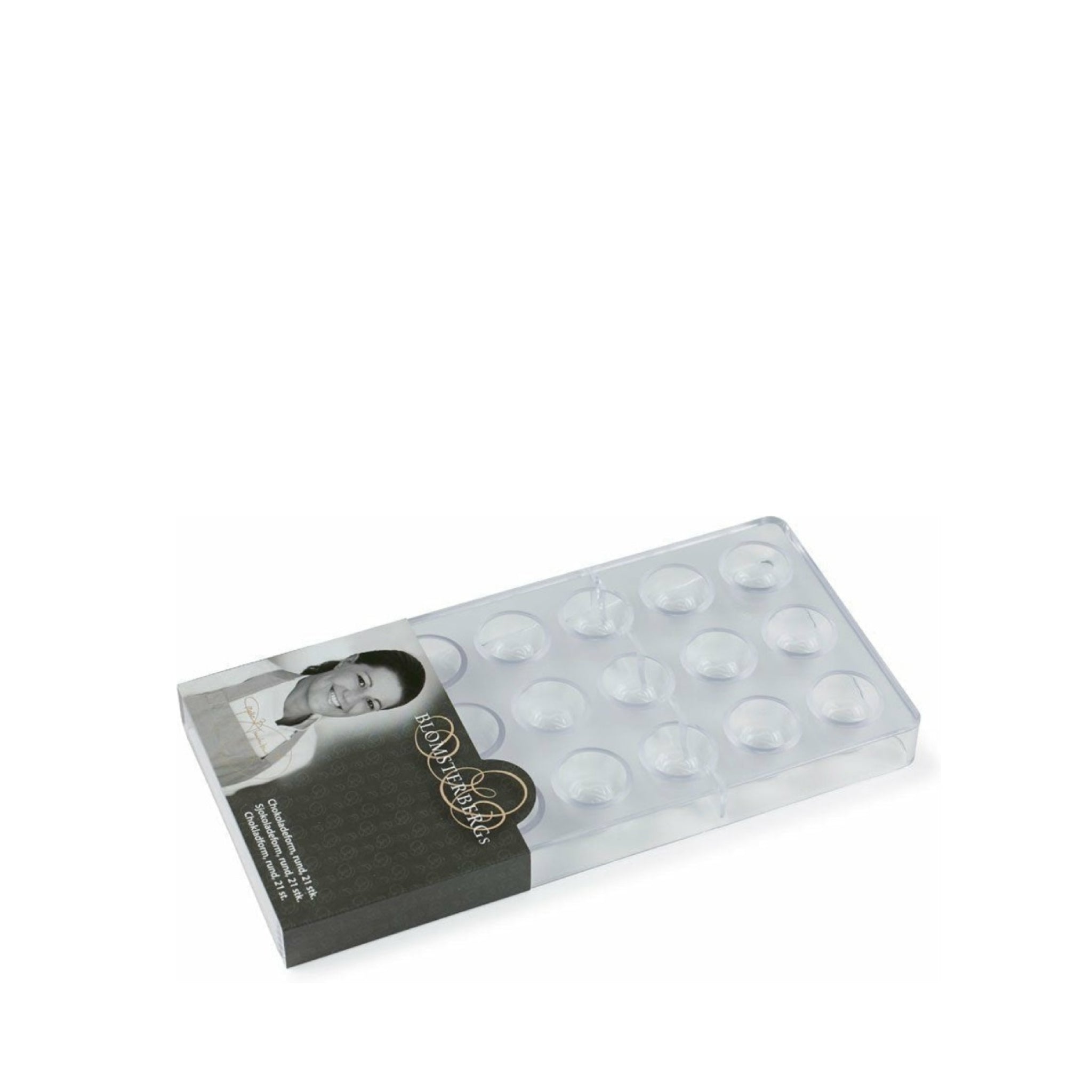 Blomsterbergs Schokoladenform for 21 pcs., Rosa