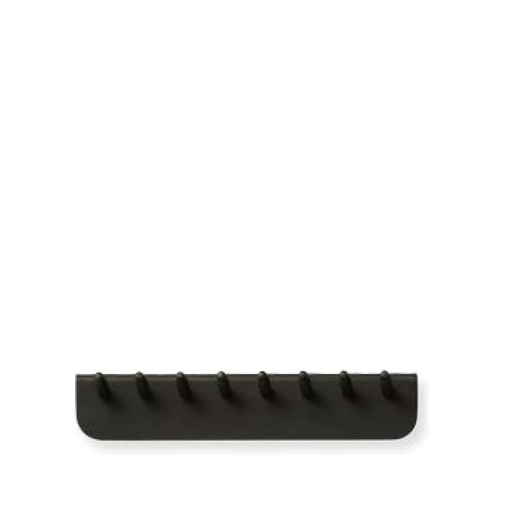 Form & Refine Echo Coat Rack 40 cm – Black-Stained Oak, Solid Wood