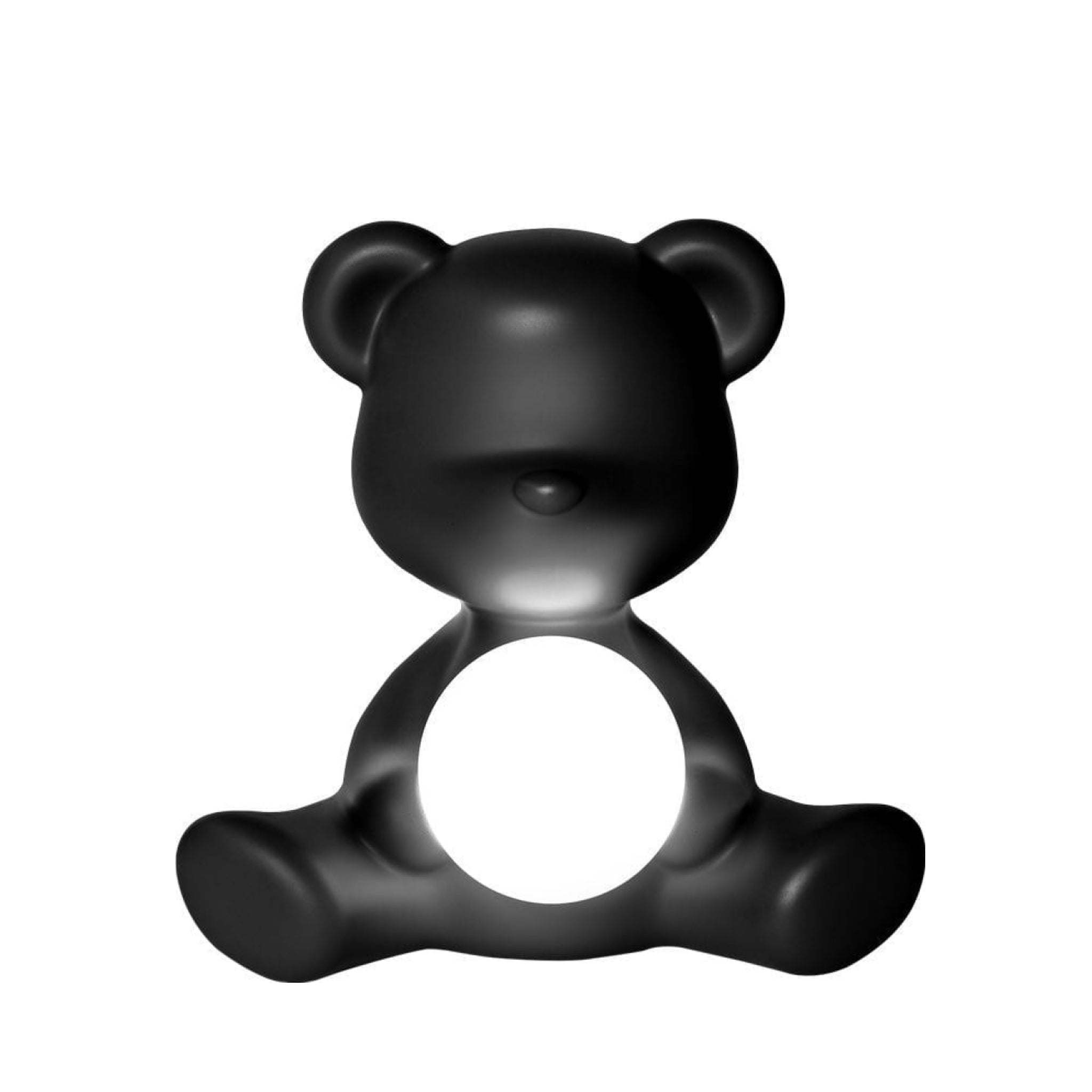 Qeeboo Teddy Girl Led Rechargeable Table Lamp, Black
