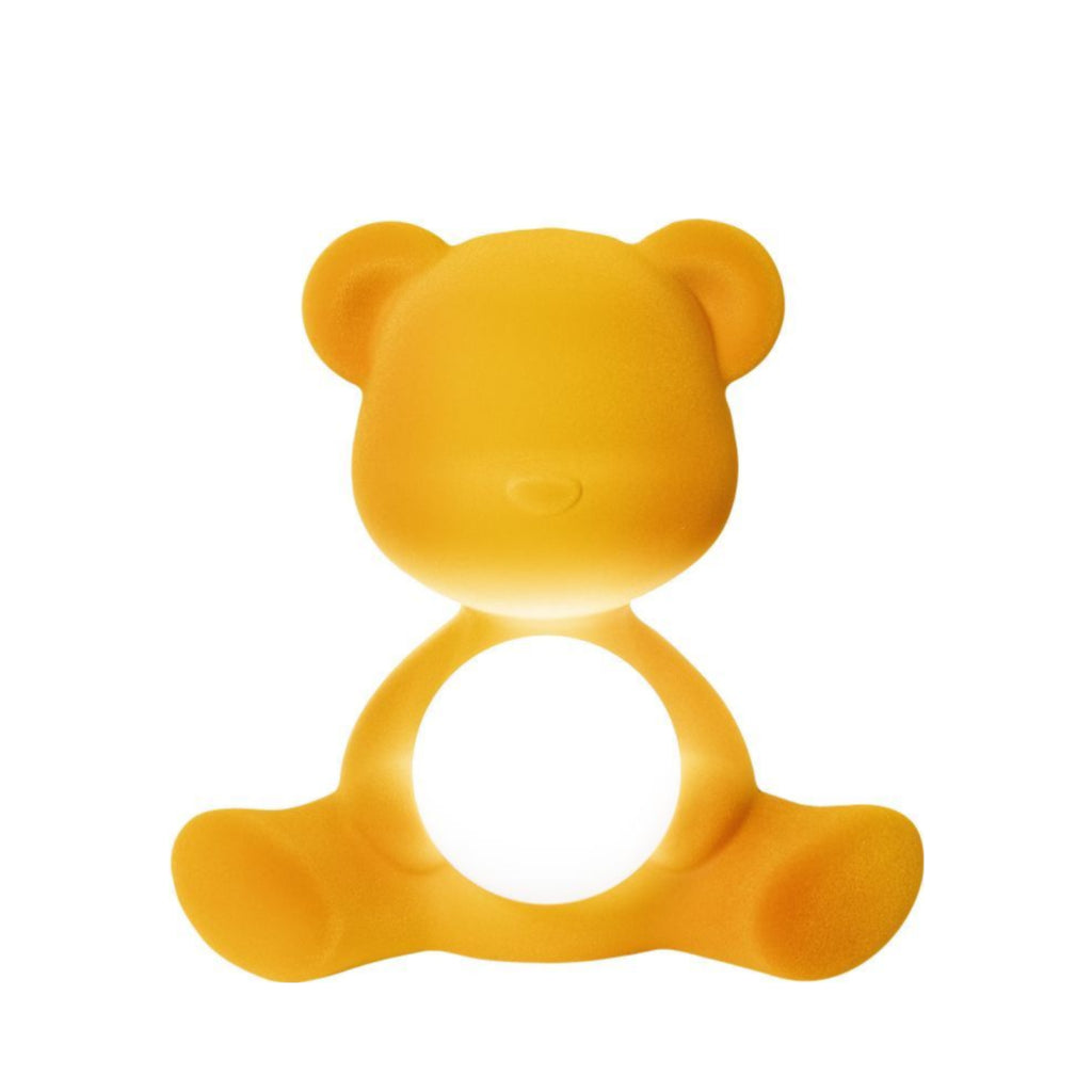 Qeeboo Teddy Girl LED Table Lamp in Dark Gold - Stylish & Rechargeable