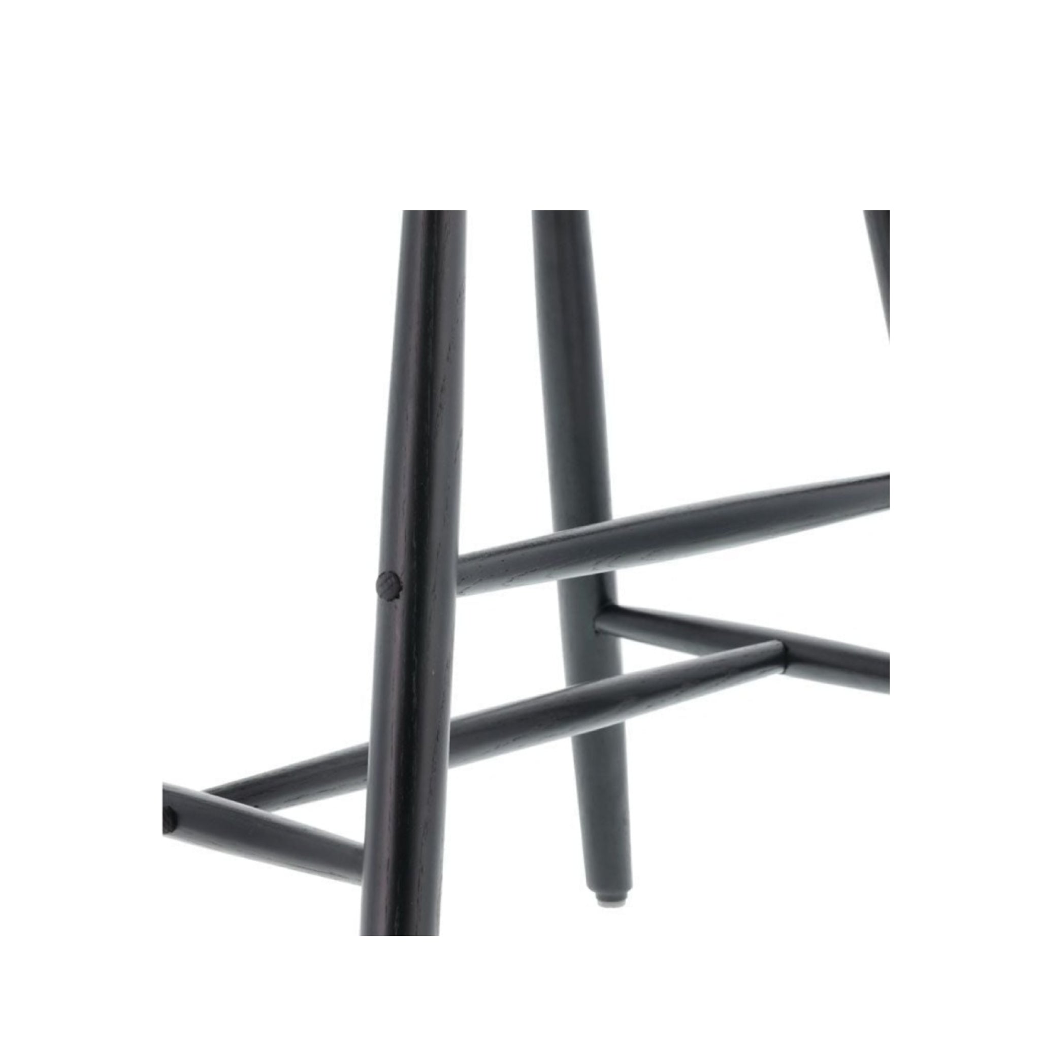 Villa Collection Raffia High Stool, Black