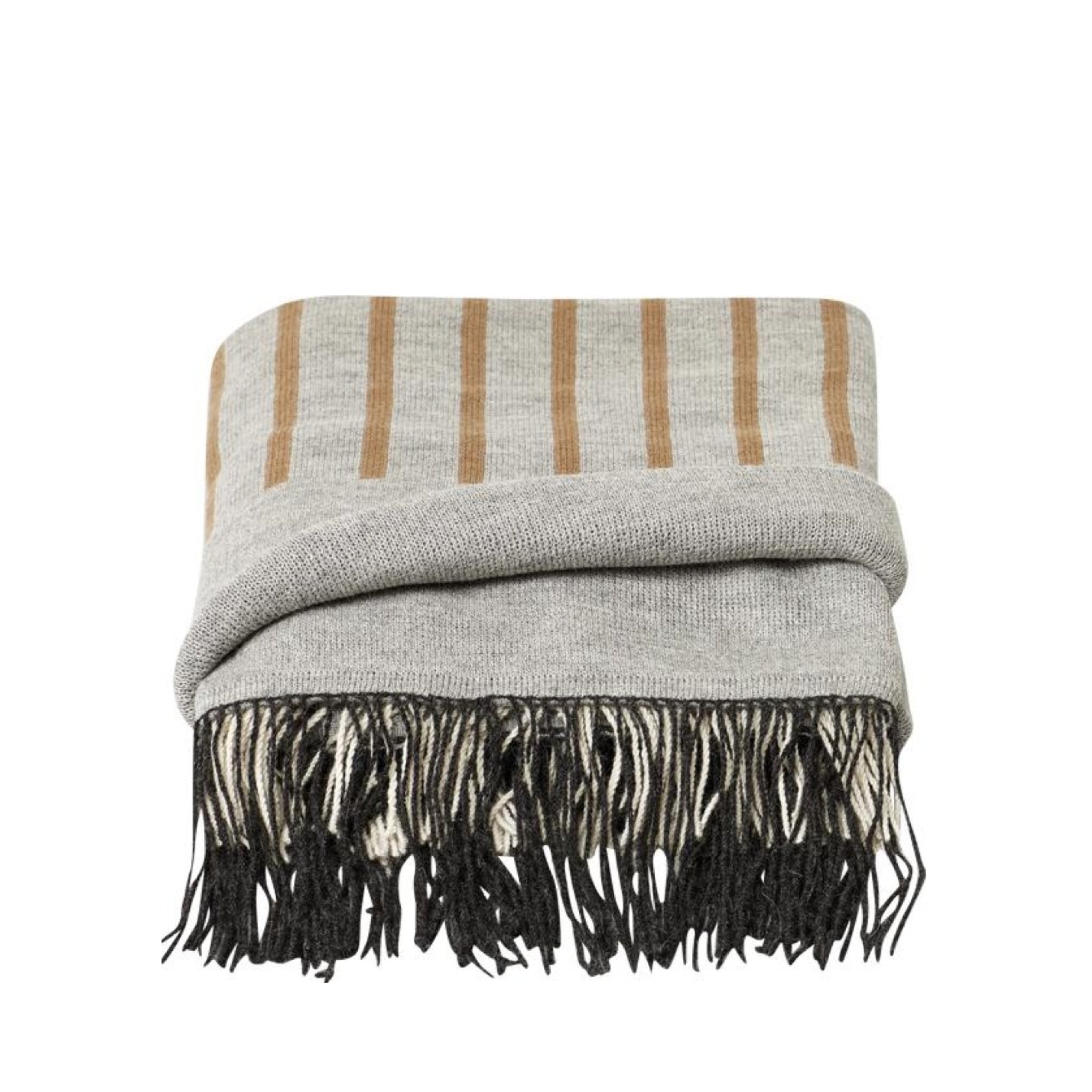 Form & Refine Aymara 130x190 cm 100% Alpaca Plaid Throw - Dark Grey