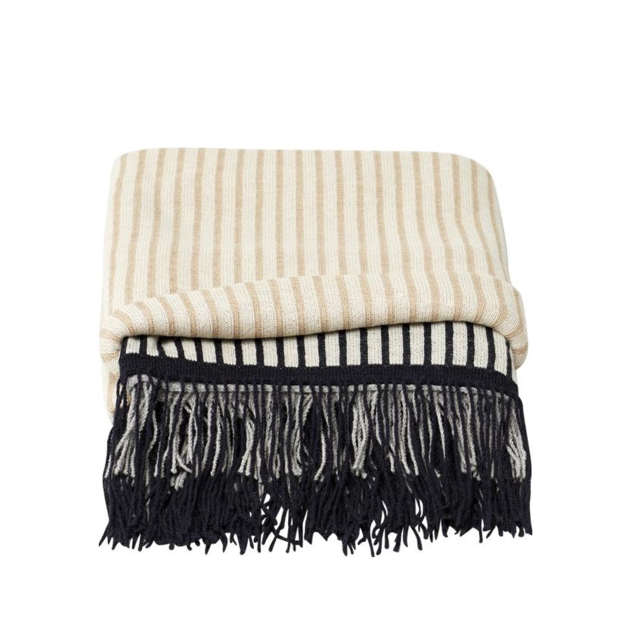 Aymara 130x190 cm Pure Alpaca Plaid — Nordic Luxury Dark Blue/Light Grey