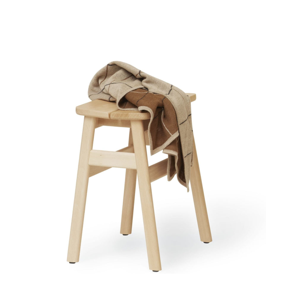Form & Refine Angle Stool 45cm — Beech Solid Wood, Durable & Comfortable