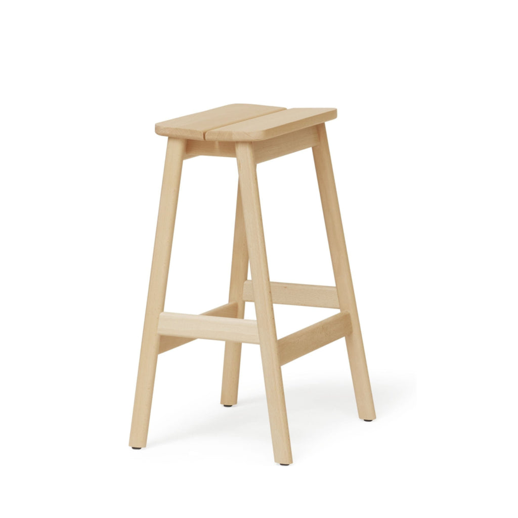 Form & Refine Angle Standard Bar Stool 65 cm — Beech Solid Wood
