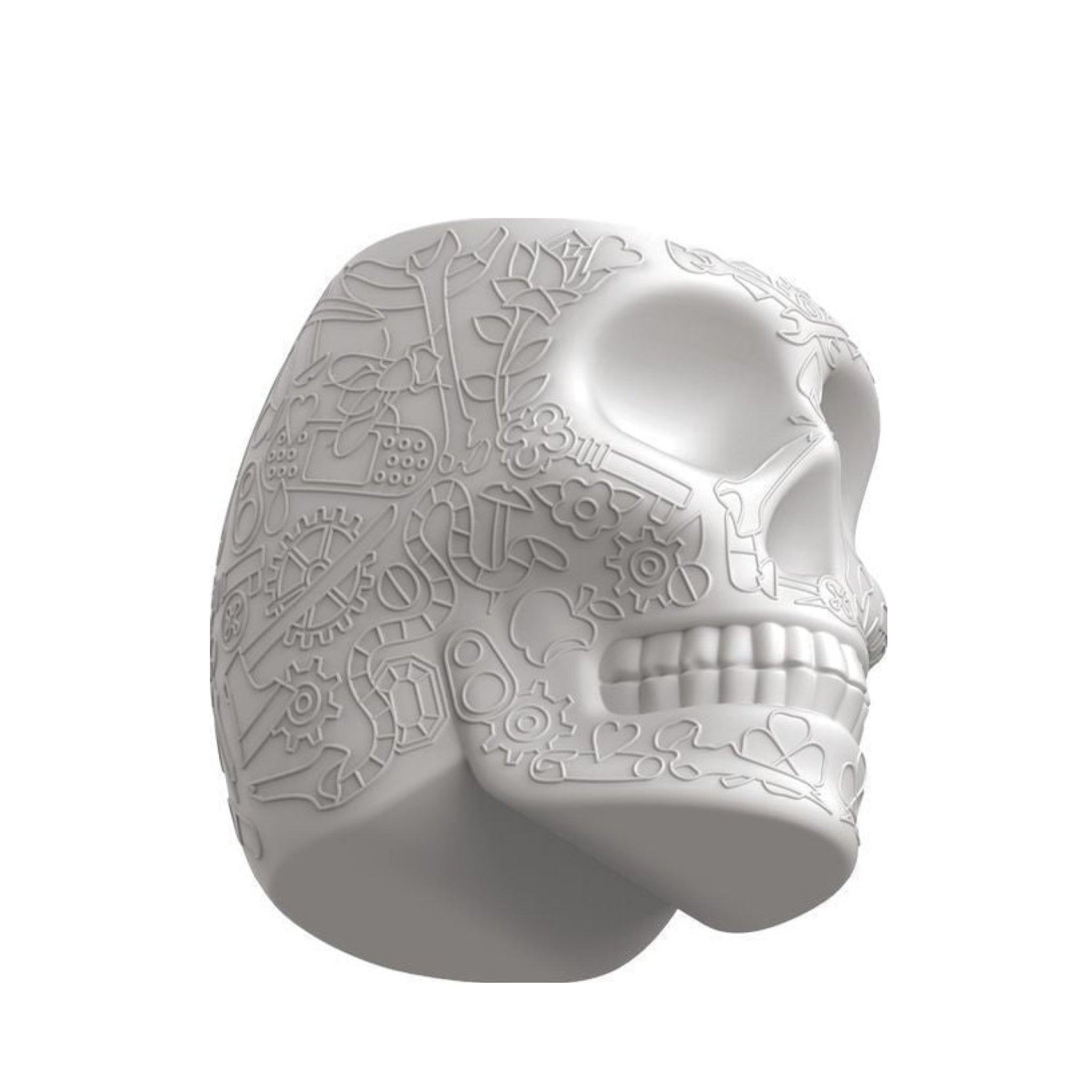 Qeeboo Mini Mexico Portable Charger - Stylish Grey 2600mAh Power Bank