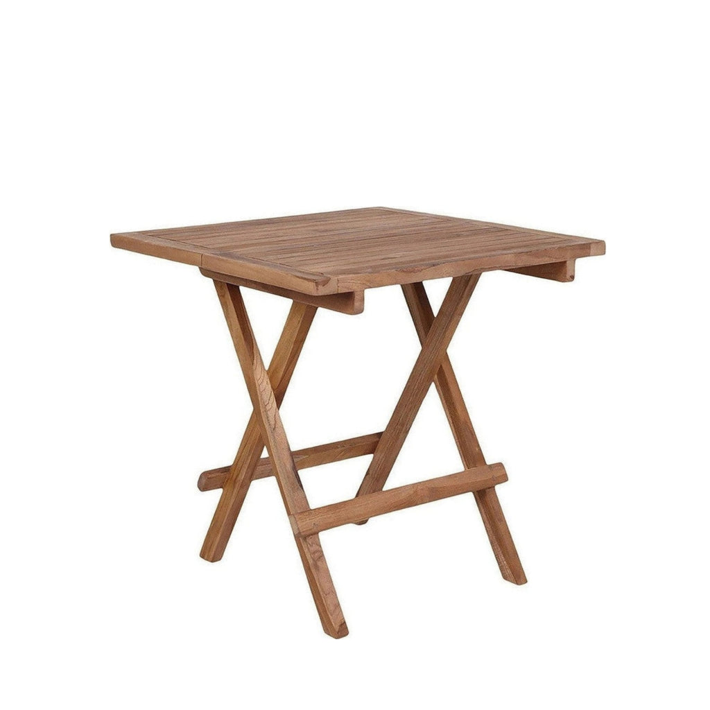 House Nordic Bilbao Teak Wood Side Table 50x50x50 cm Natural Finish