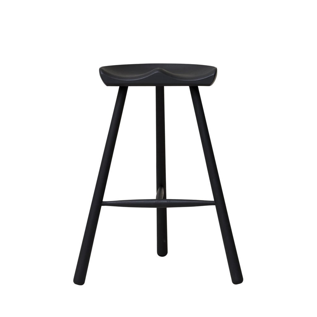 Form & Refine Shoemaker Chair No. 68 — Black-stained Beech, Solid Seat