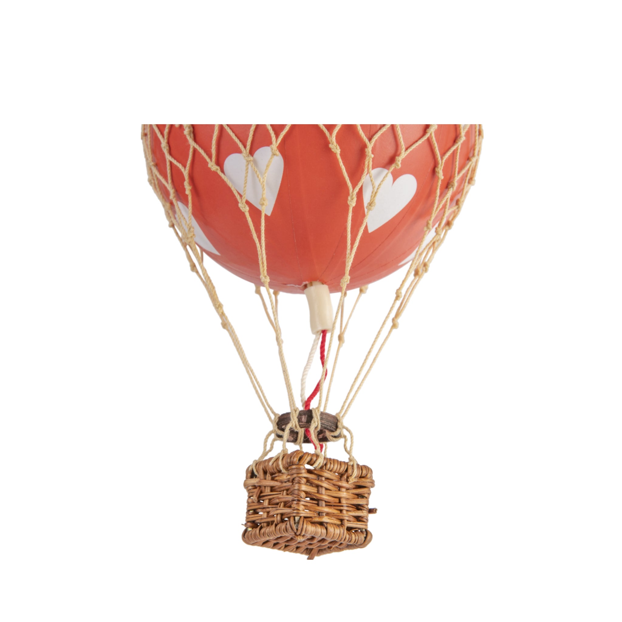 Authentic Models Floating The Skies Balloon Model, Red Hearts, Ø 8.5 Cm