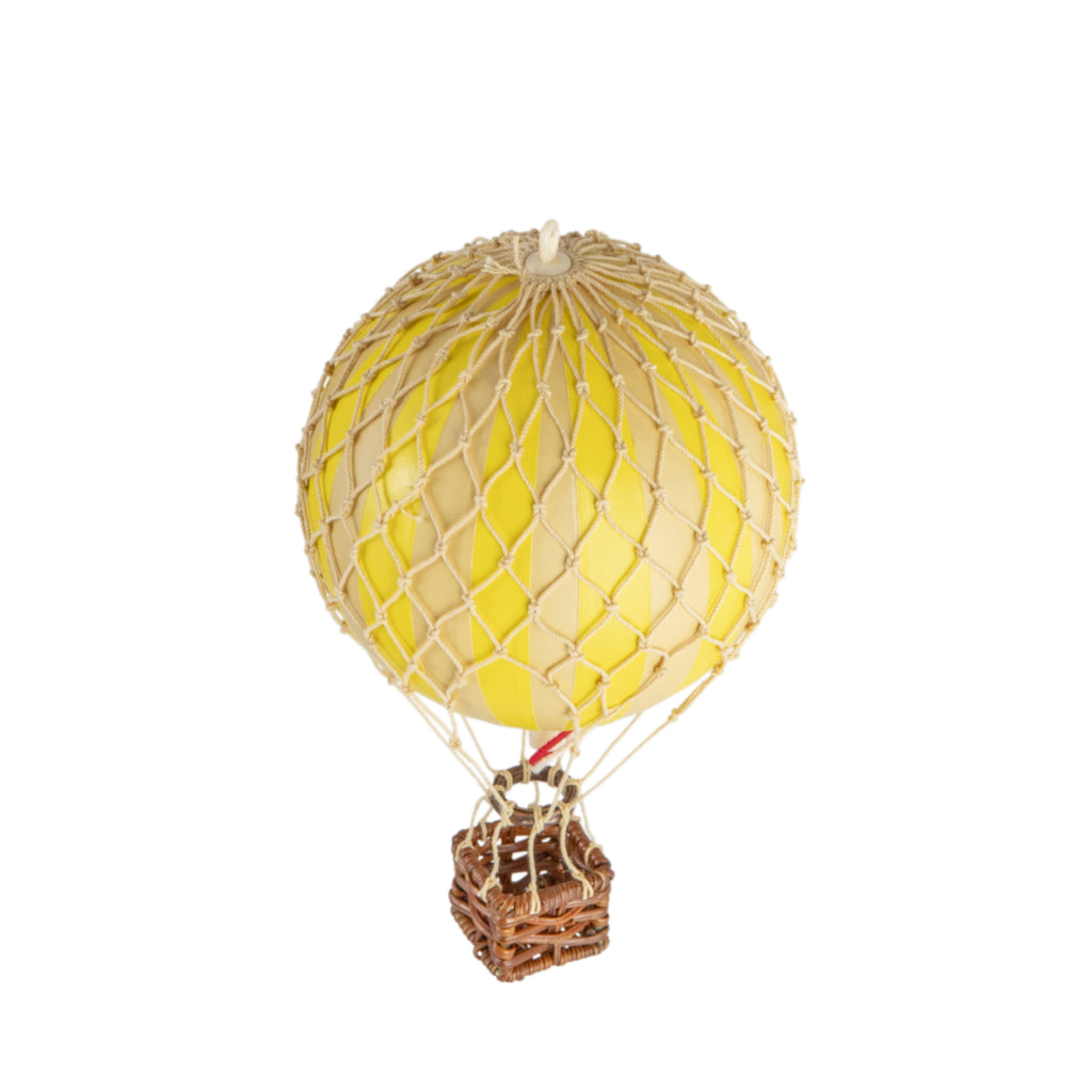 Authentic Models Floating The Skies Balloon Model, True Yellow, Ø 8.5 Cm