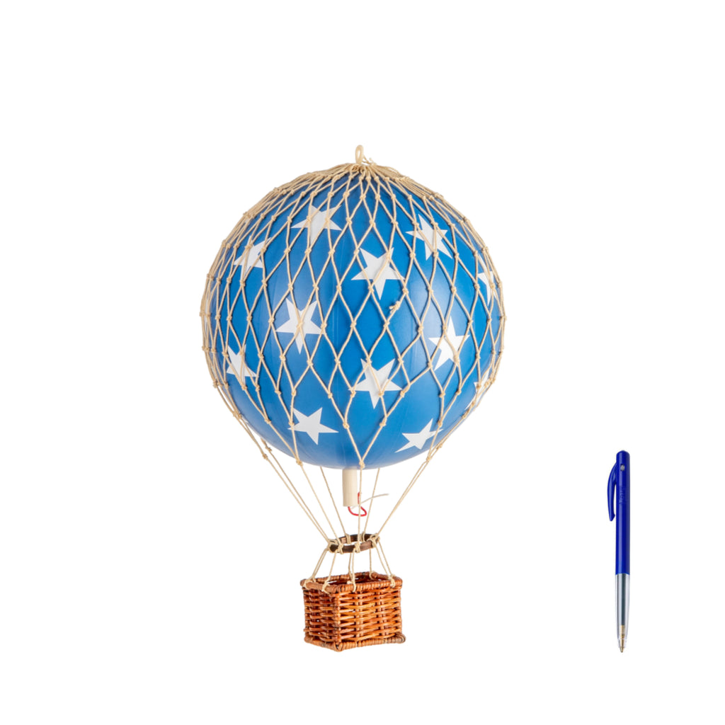 Authentic Models Travels Light Balloon Model, Blue Stars, Ø 18 Cm