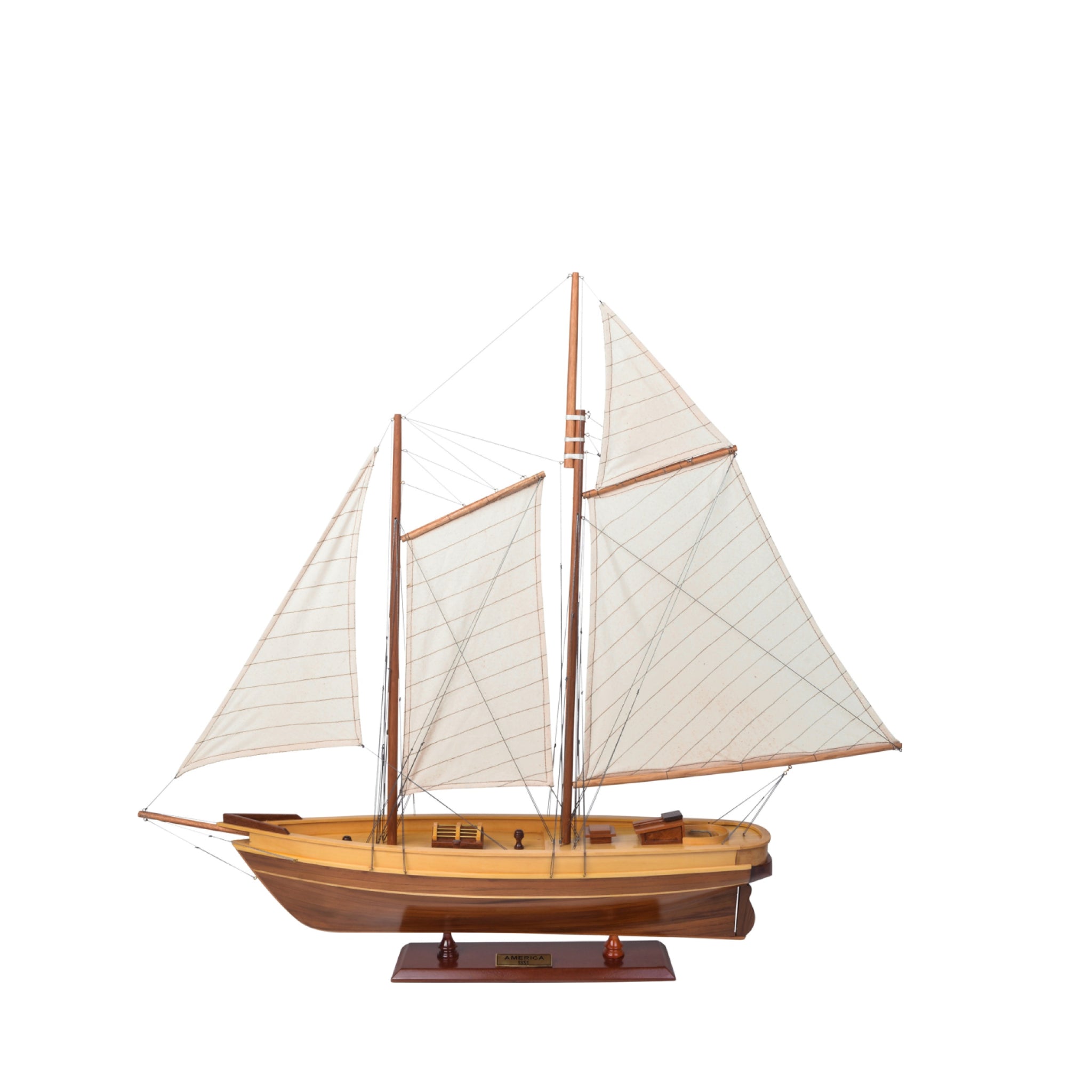 Authentic Models America Sailing Ship Model, Small
