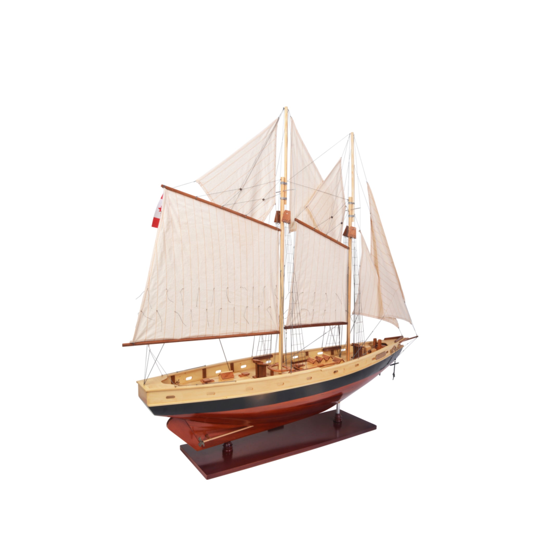 Authentic Models Bluenose Ii Painted Sailing Ship Model