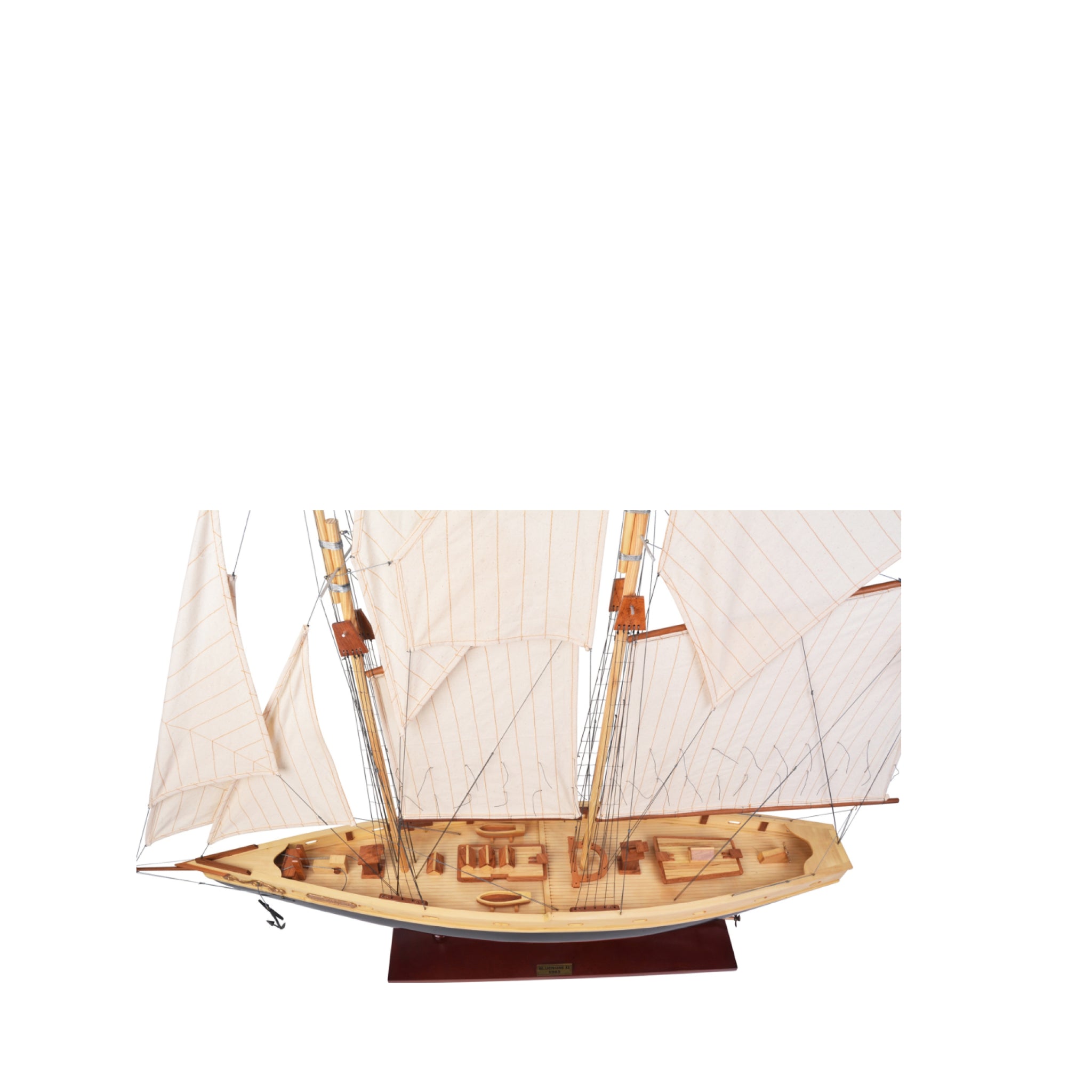 Authentic Models Bluenose Ii Painted Sailing Ship Model