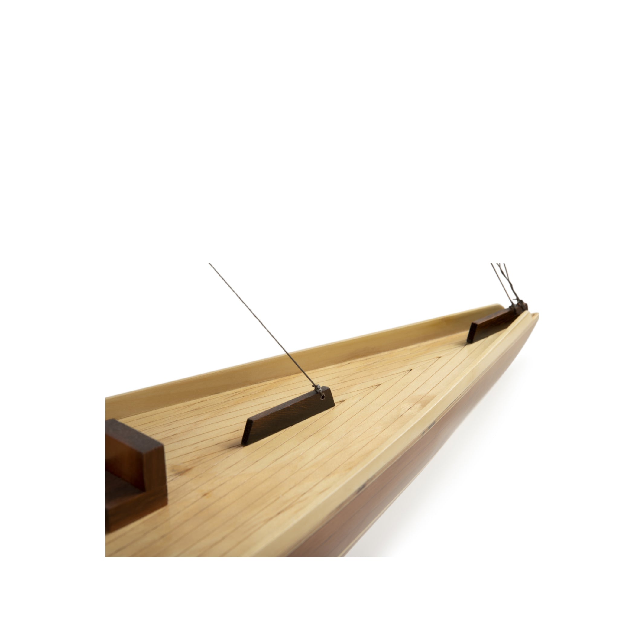 Authentic Models Shamrock Yacht Wood Sailing Ship Model