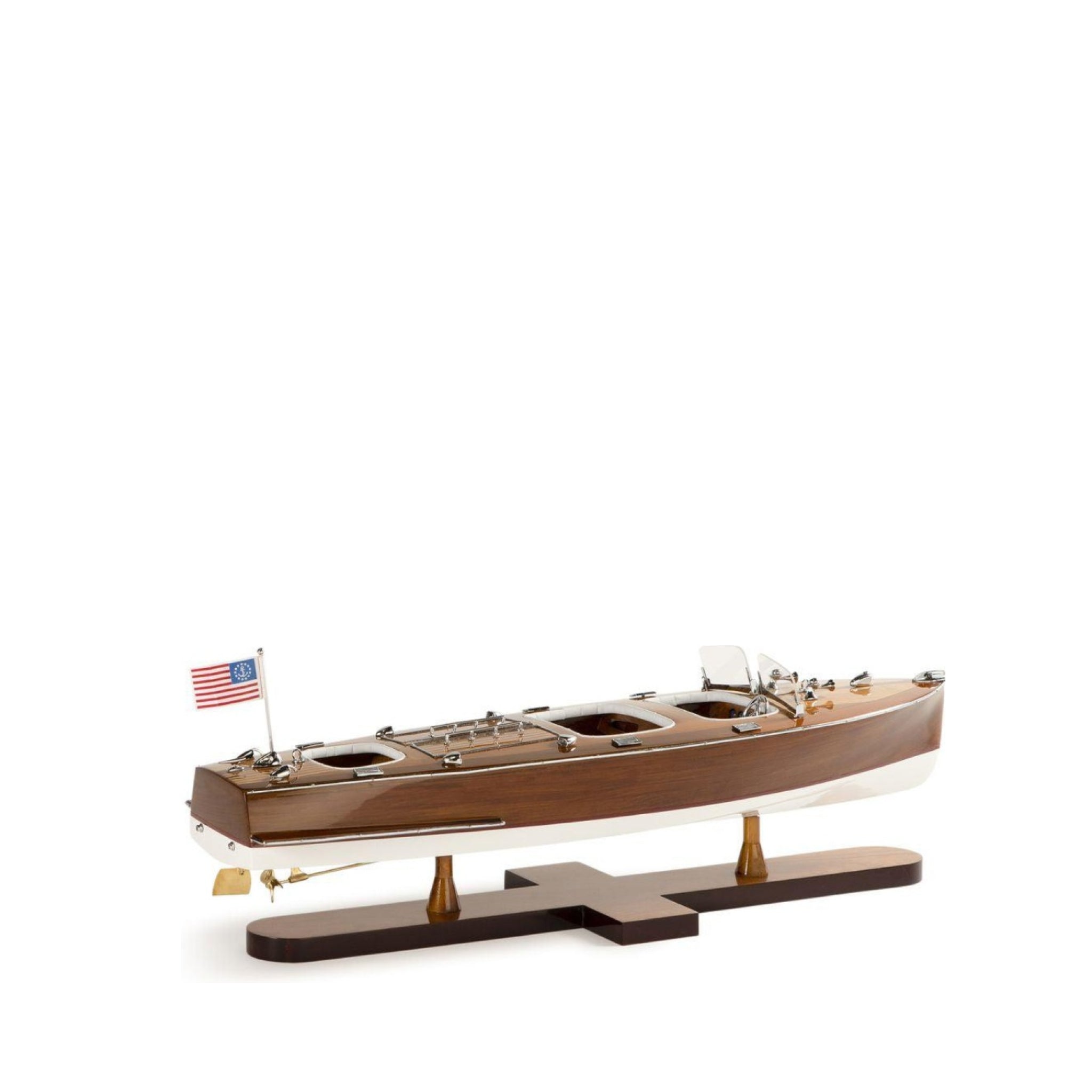 Authentic Models Triple Cockpit Boat Model