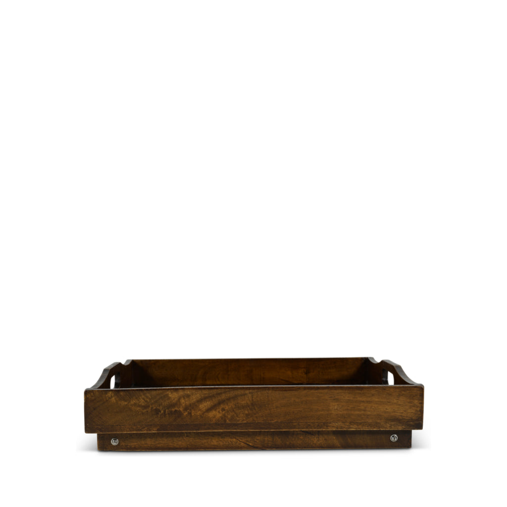 Authentic Models Wooden Serving Tray With Folding Feet, Small