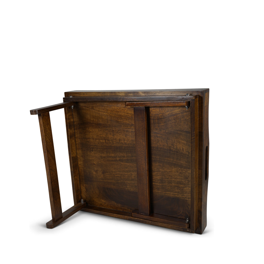 Authentic Models Wooden Serving Tray With Folding Feet, Small