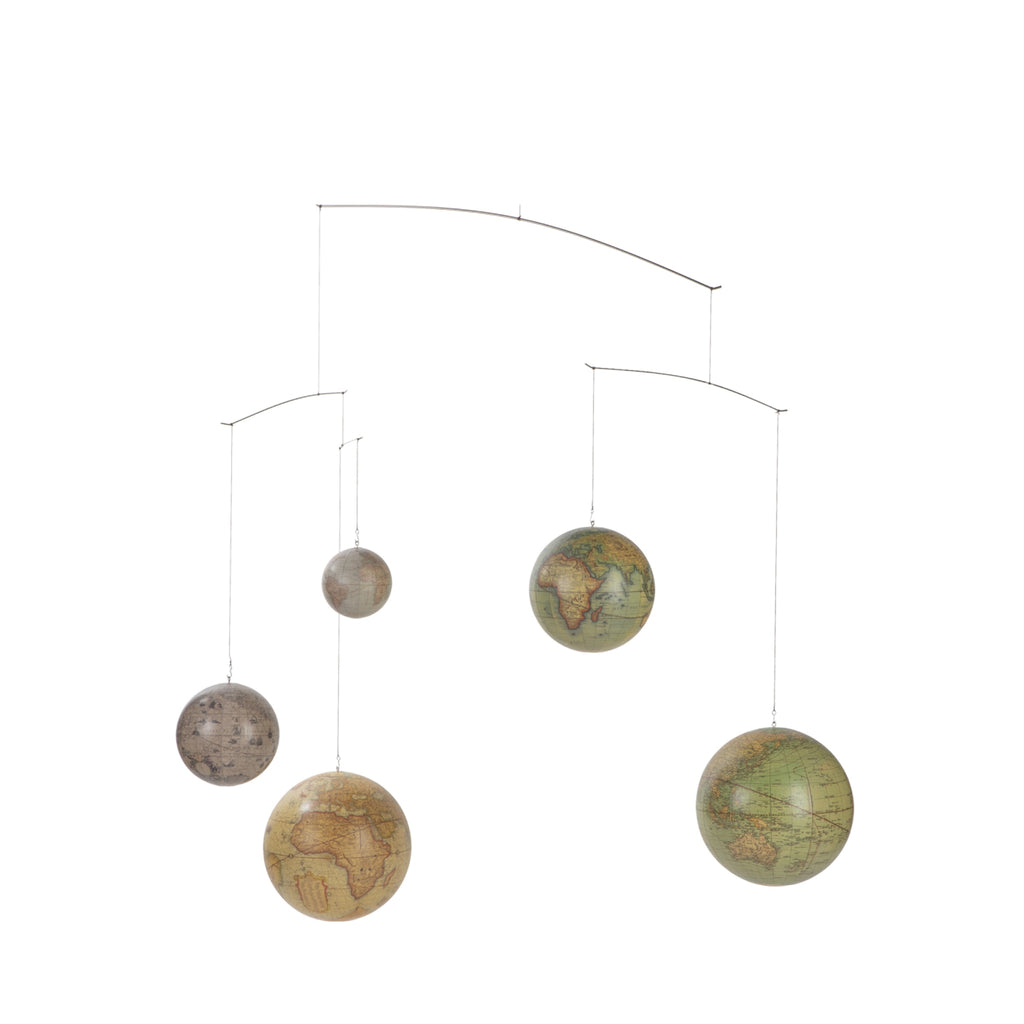 Authentic Models Mobile With Globes