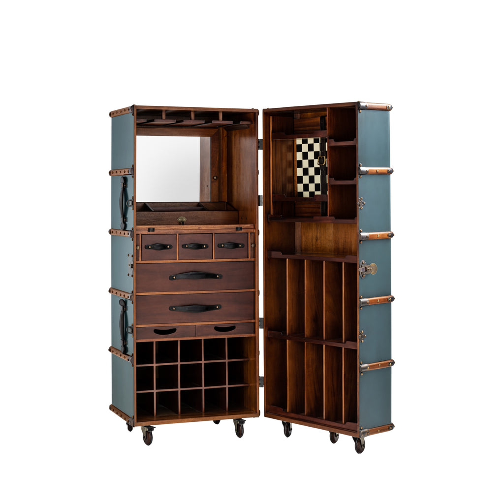 Authentic Models Stateroom Cabinet Case, Petrol