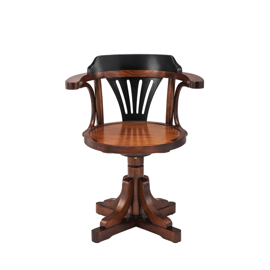 Authentic Models Executive Chair, Black & Honey