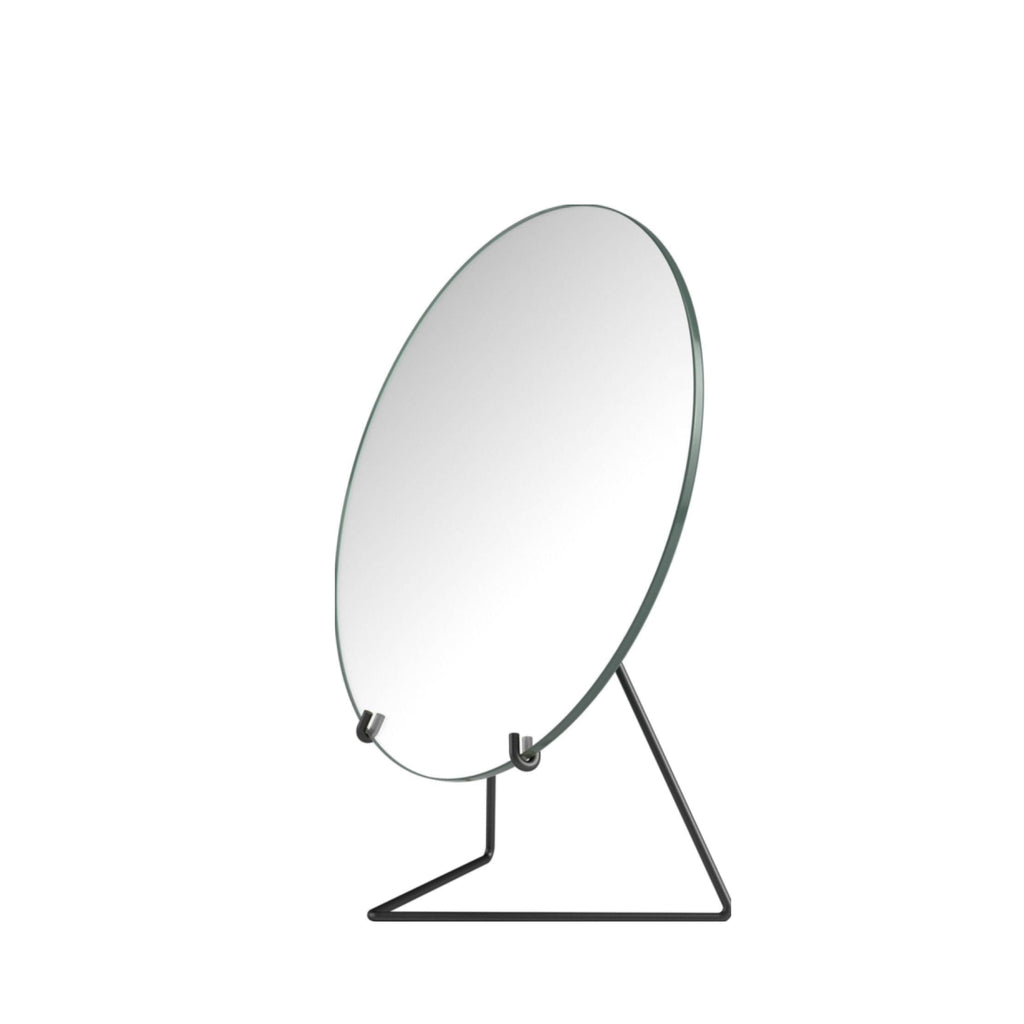Sleek Moebe Standing Mirror Ø30 cm in Black - Minimalist Design
