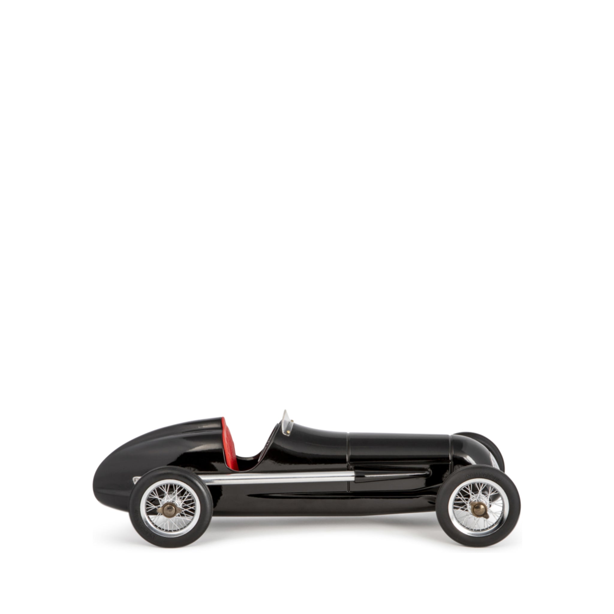Authentic Models Silver Arrow Racing Car Model Black, Red Seat