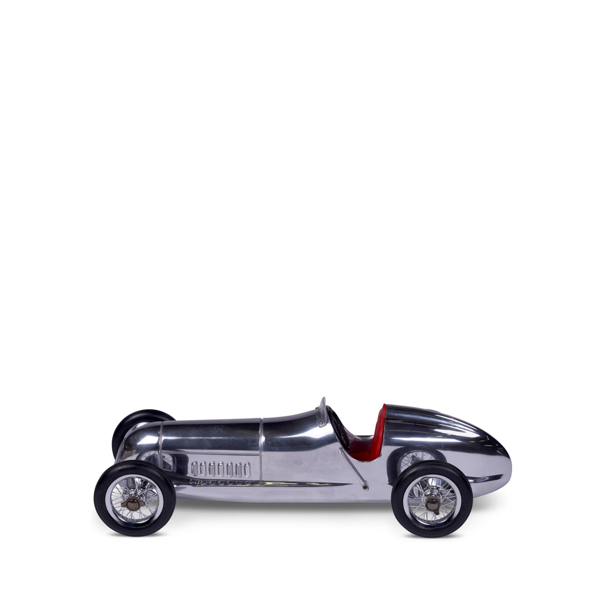 Authentic Models Silver Arrow Racing Car Model, Red Seat