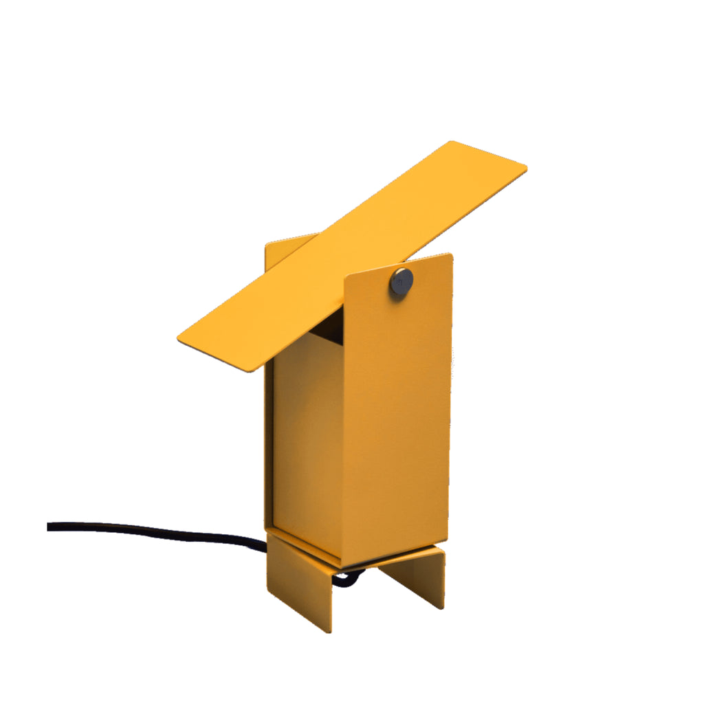 Illuminate Your Space: MOEBE Yellow Pivoting Table Lamp - Danish Design