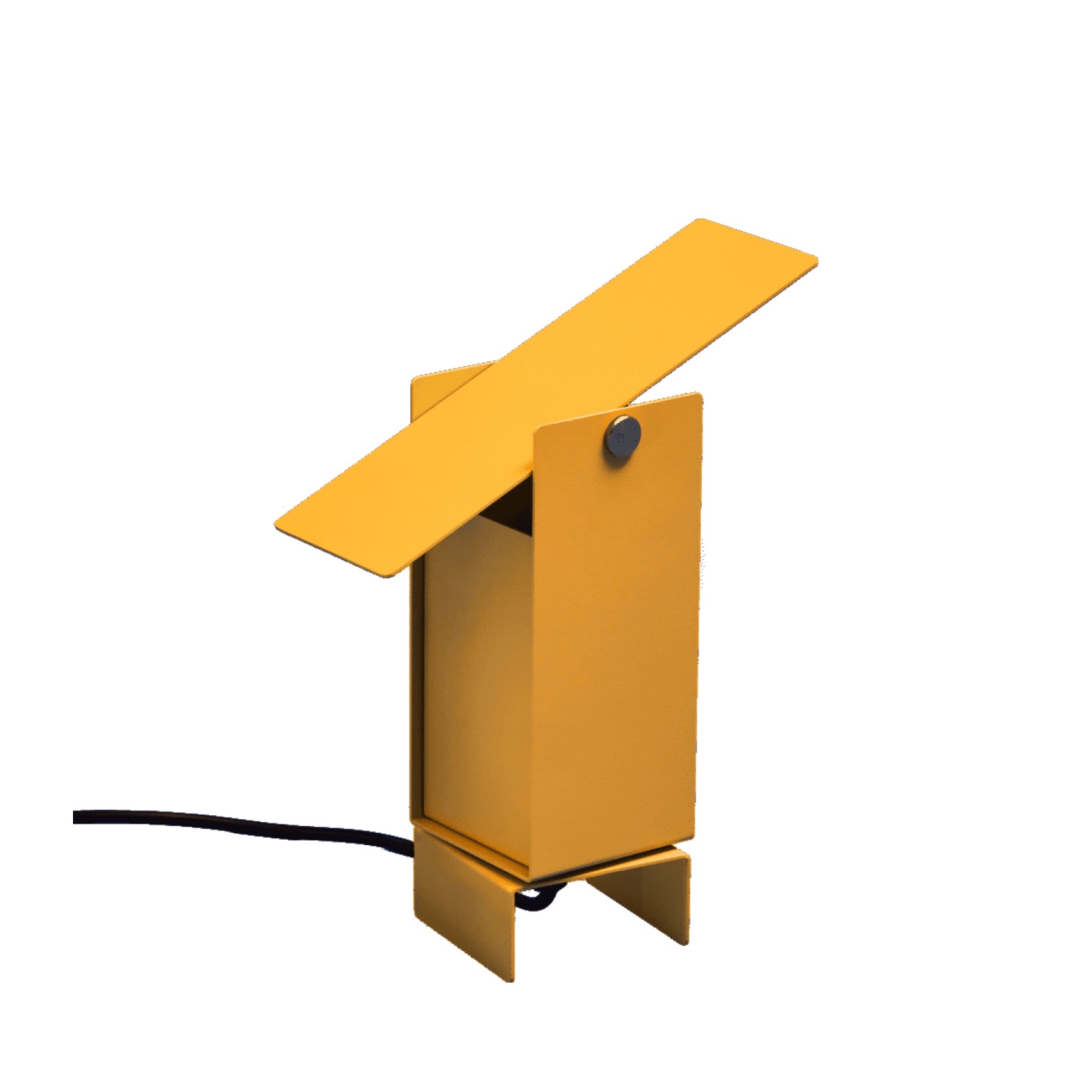 Illuminate Your Space: MOEBE Yellow Pivoting Table Lamp - Danish Design